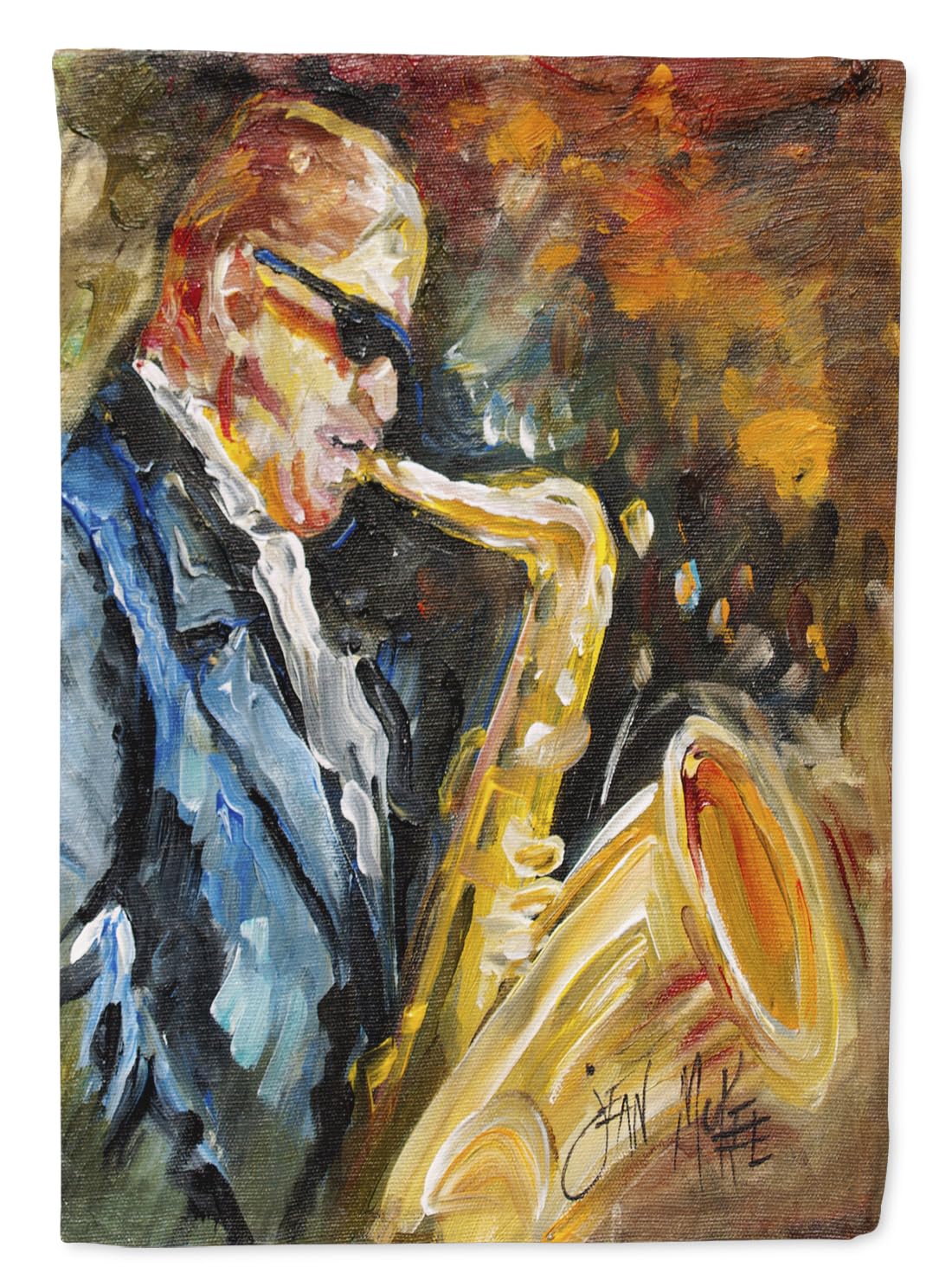 tesori dell' Caroline JMK1186GF Jazz Sassofono Bandiera, Piccolo, Multicolore