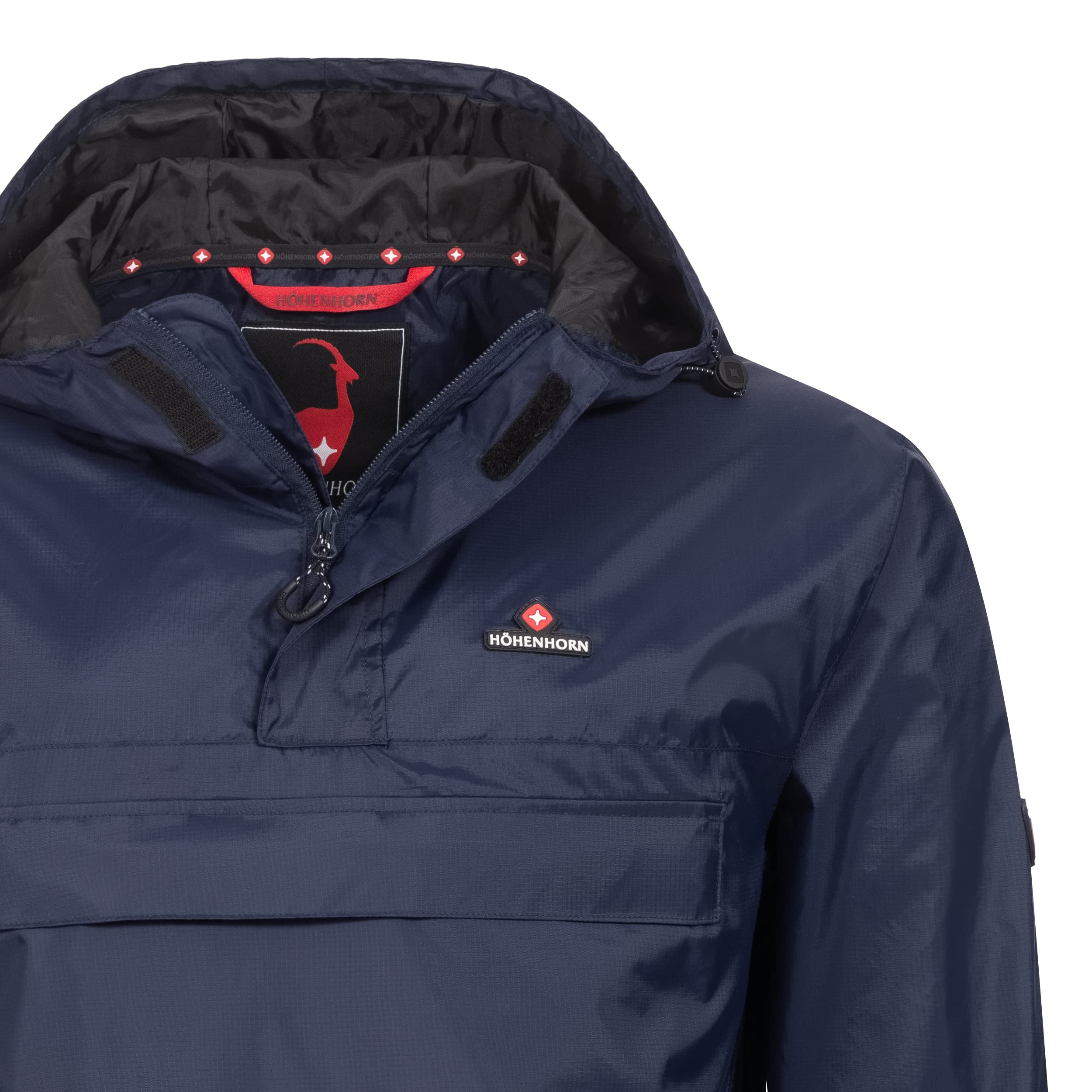 Höhenhorn Lepon męska kurtka przeciwwiatrowa, kurtka przeciwdeszczowa, anorak, kurtka treningowa z kieszenią na piersi, rozm. S do 3XL