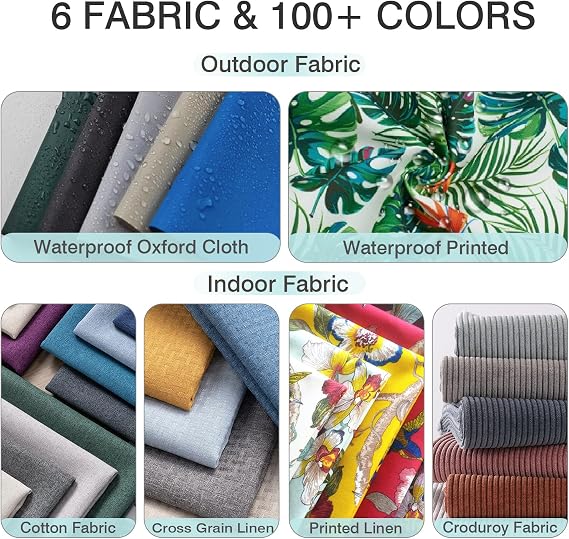 Custom Seat Cushion, Anti-Slip High Density Foam Swing Seat Cushion, Indoor/Outdoor Garden Furniture Tufted Furniture Seat Cushion, Piano Bench (4 Inches Thick, Custom Sizes, Custom Colors)