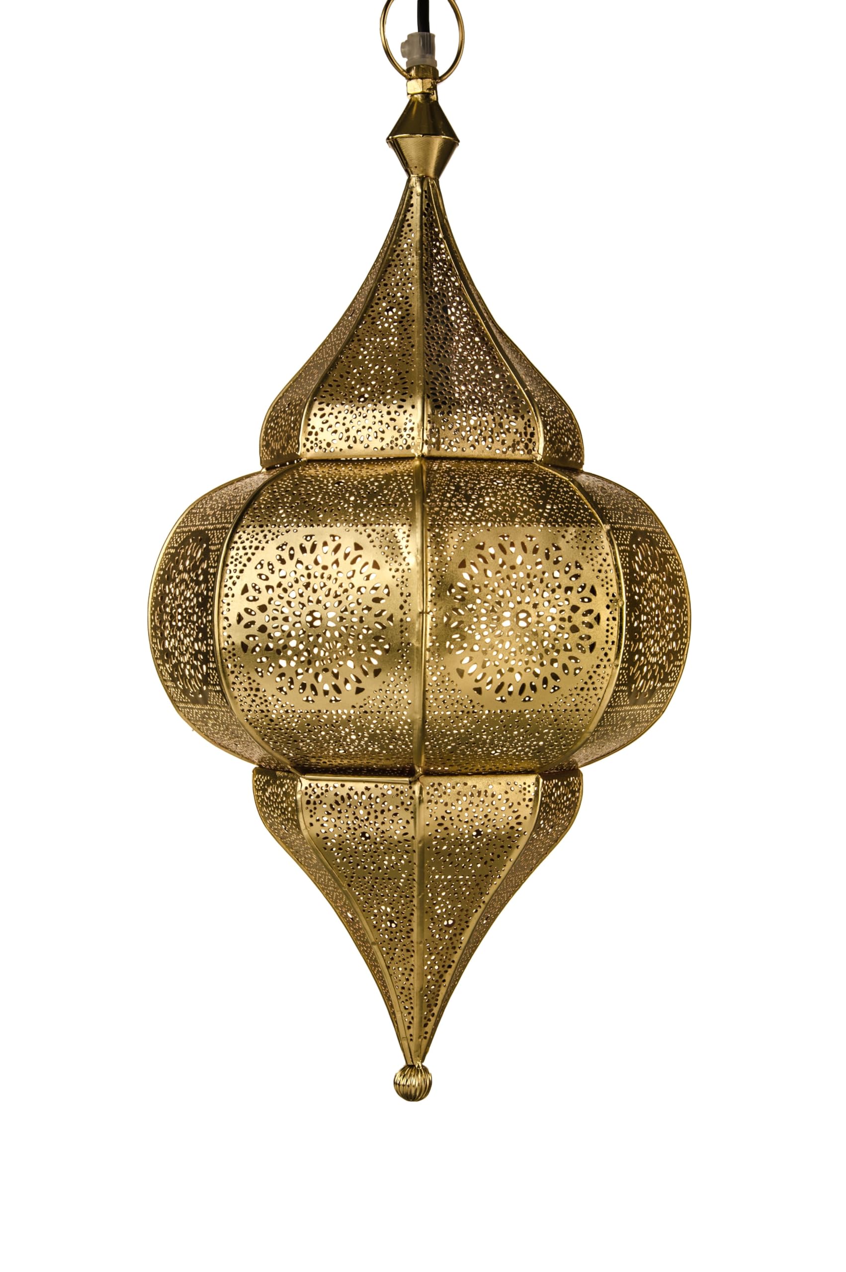 Marrakesch Lampe de plafond orientale indienne Malha Gold