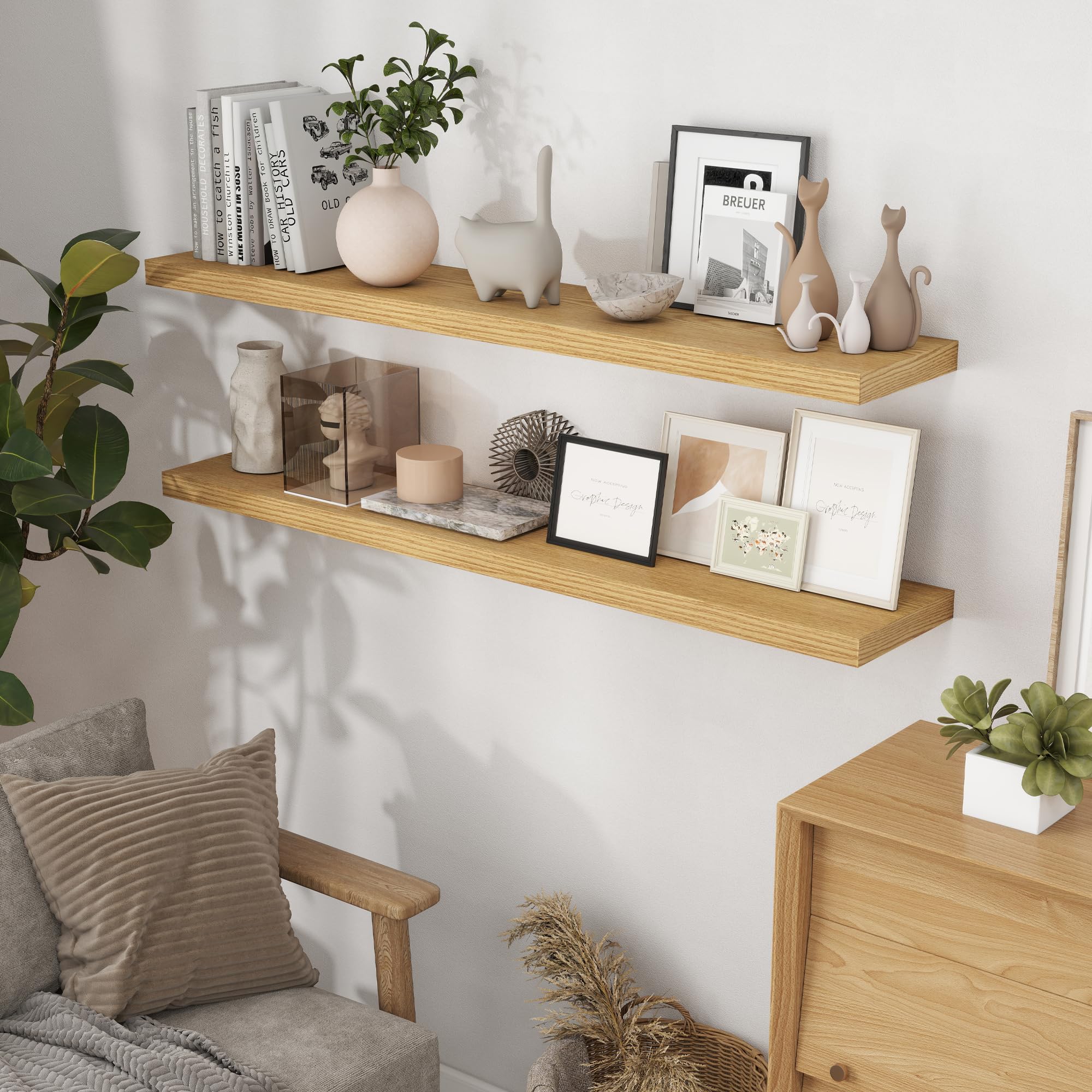 Floating Shelves 55 Inch Long, 55