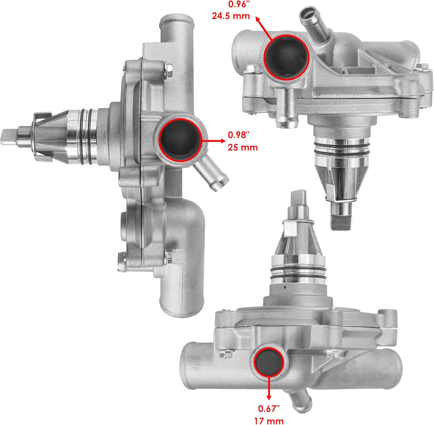 Caltric Water Pump Assembly Compatible with Polaris General XP 1000 / General XP 4 1000 2020-2021