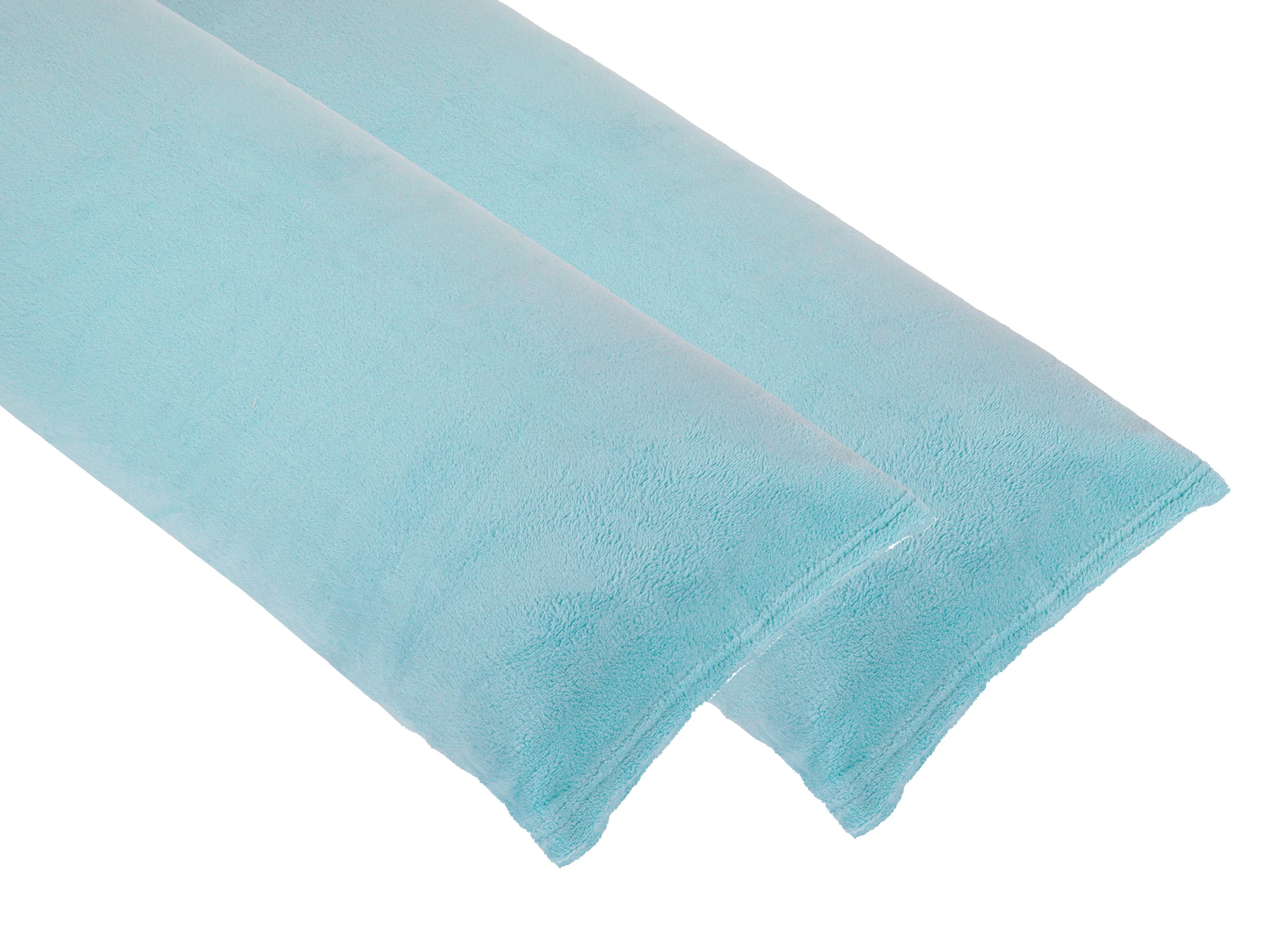 Donegal Collections Funda Almohada Franela Pack 2 Unidades de 85x50 cm Color Azul - Funda Almohada 70 - Funda Almohada Coralina - Funda Almohada Invierno Polar Tacto Extra Suave