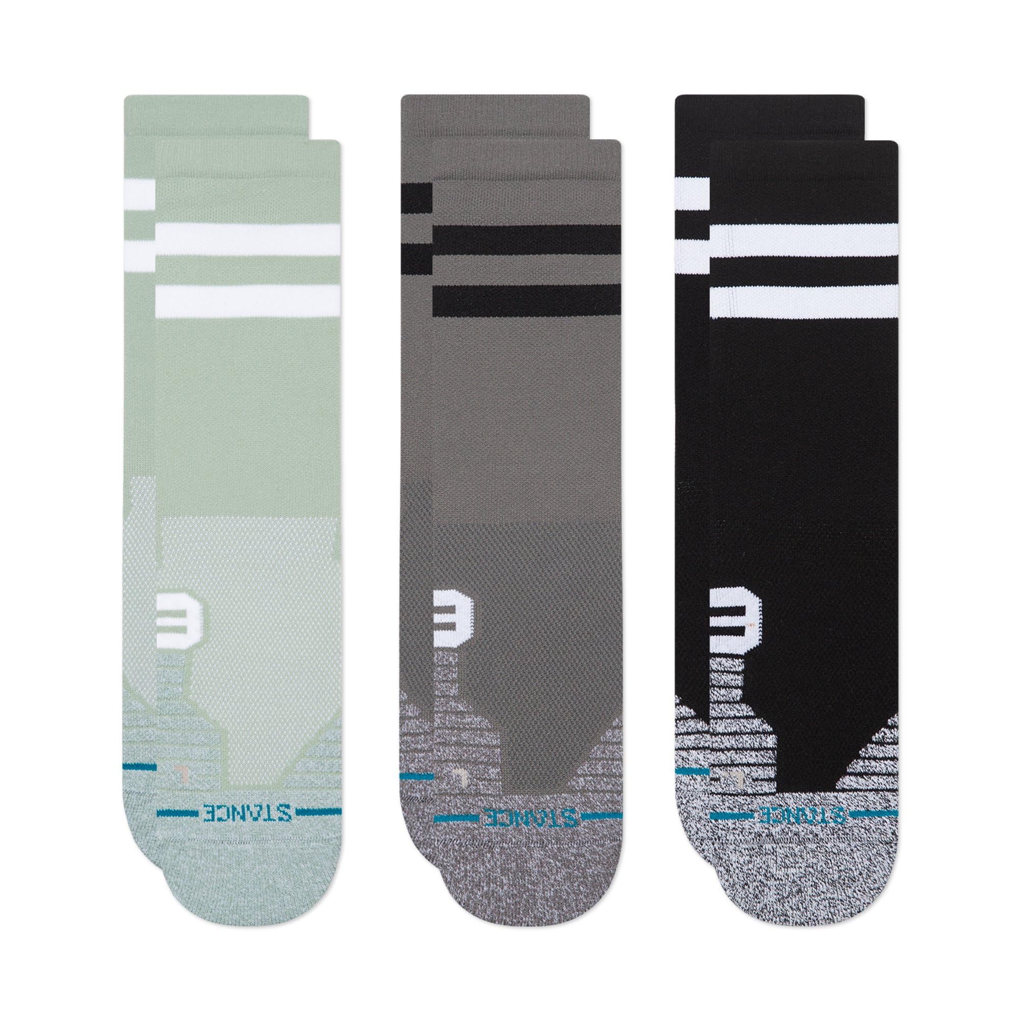 Stance Men's Multi Franchise 3 Pack Crew Socks  9.5/13/12.5/12/11.5/11/9/16/15.5/15/14.5/14/13.5/10.5/10 L
