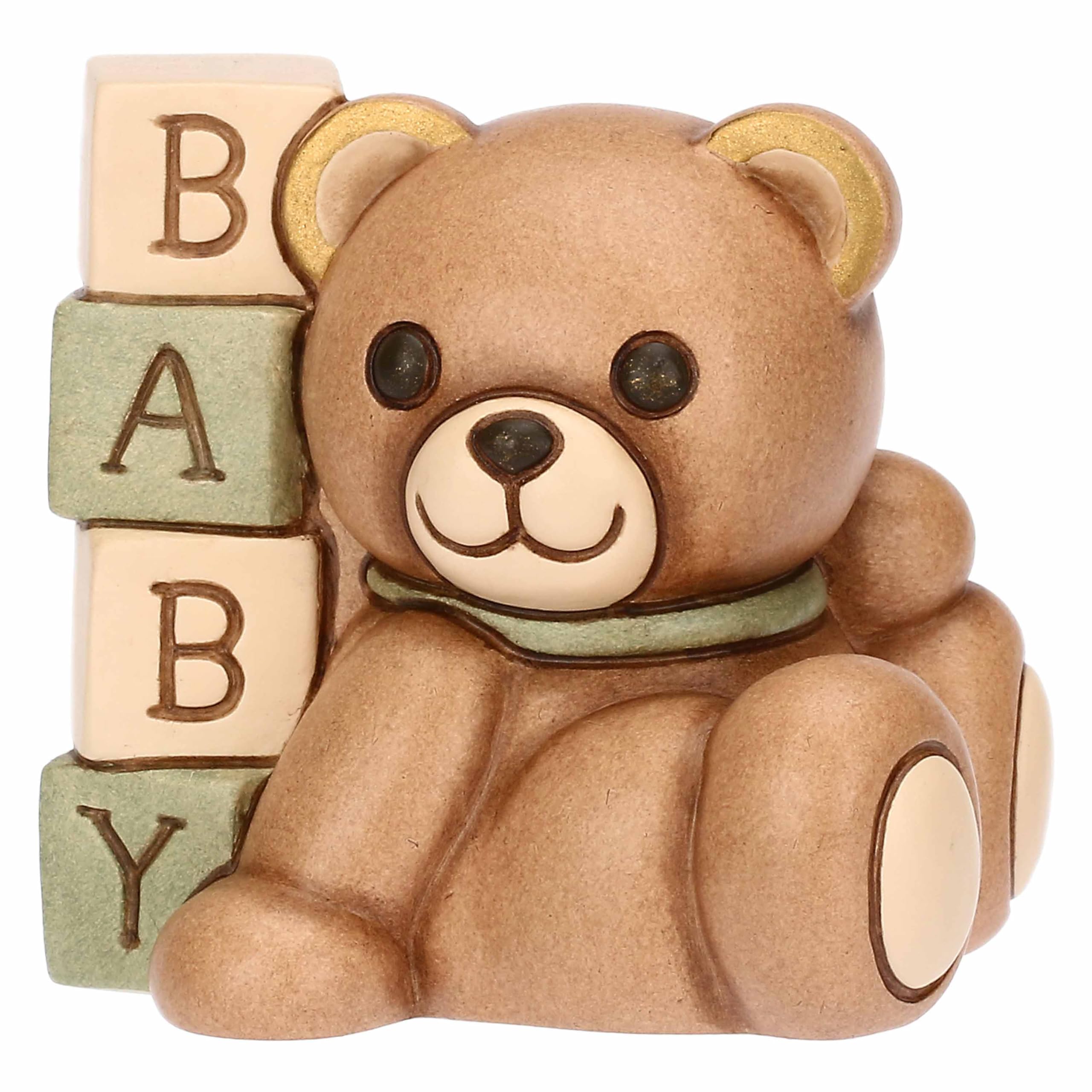 Teddy baby shower in ceramica - Ceramica - 6,6x5,6x6,3 cm - 1