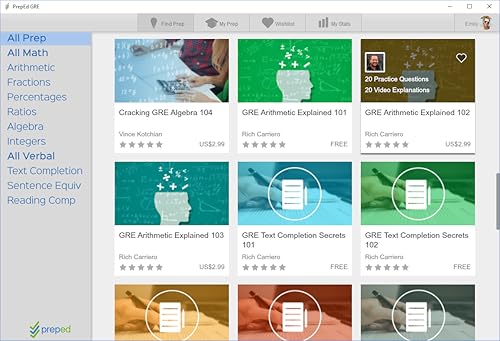 Preped Gre Test Prep System 2016 & 2017 (Software, Mobile Apps, Practice, Videos, Web) [Download] #TOP3