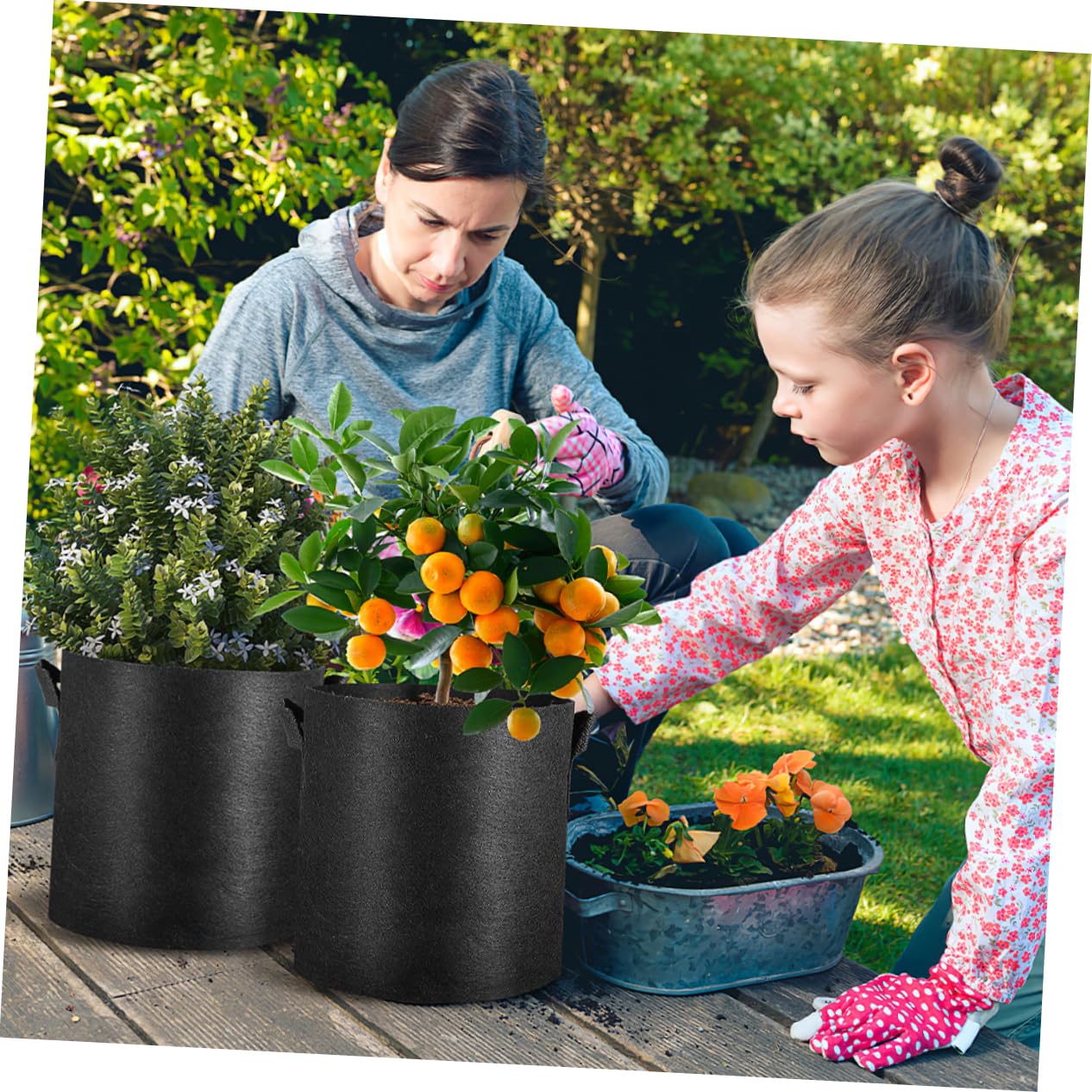 POPETPOP 16 Piezas Macetero De Estanque Acuático Bolsa De Plantación Macetas De Tela Maceteros De Tela Bolsas De Cultivo Bolsas De Cultivo De Patatas Bolsa Portátil para Vivero De Plantas