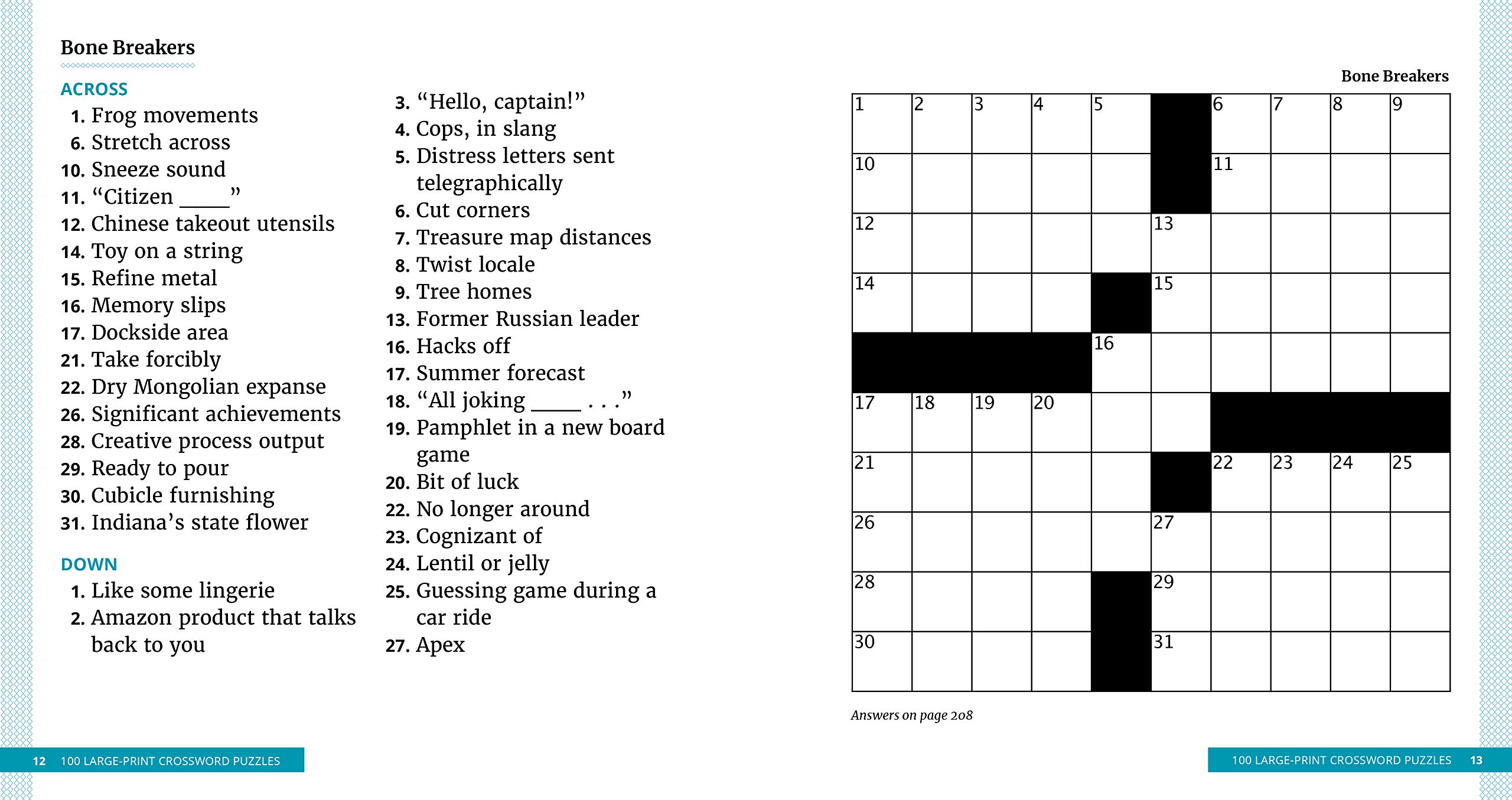 100 Large-Print Crossword Puzzles: Easy Puzzles to Entertain Your Brain : King, Chris: Amazon.de: Bücher 100 Large-Print Crossword Puzzles: Easy Puzzles to Entertain Your Brain : King, Chris: Amazon.de: Bücher