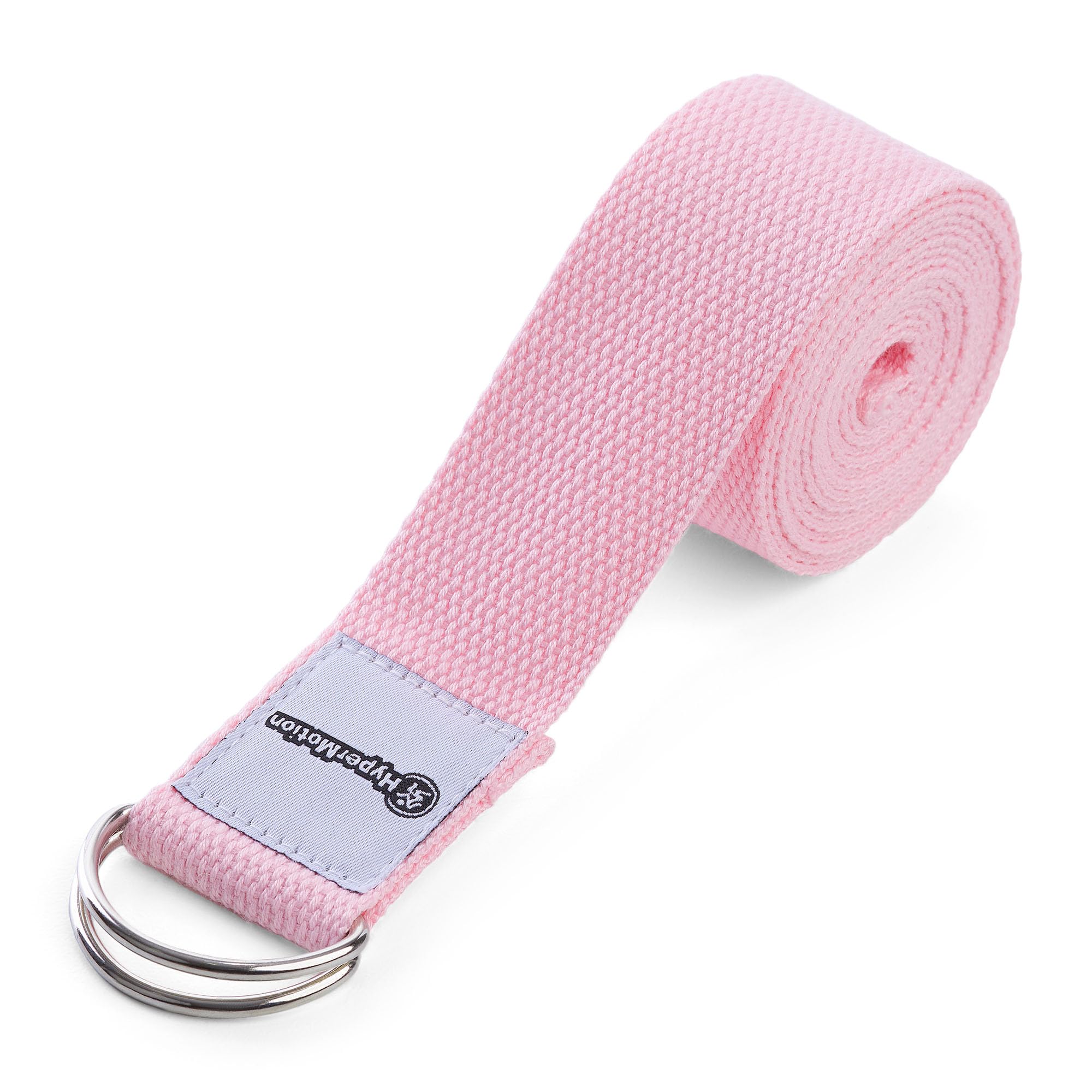 HyperMotion Mata do Ćwiczeń Fitness i Jogi NBR 183x61x0,8 cm Różowa, Antypoślizgowa, 8 mm, z Paskiem do Ćwiczeń i Przenoszenia, do Jogi, Pilatesu i Stretchingu