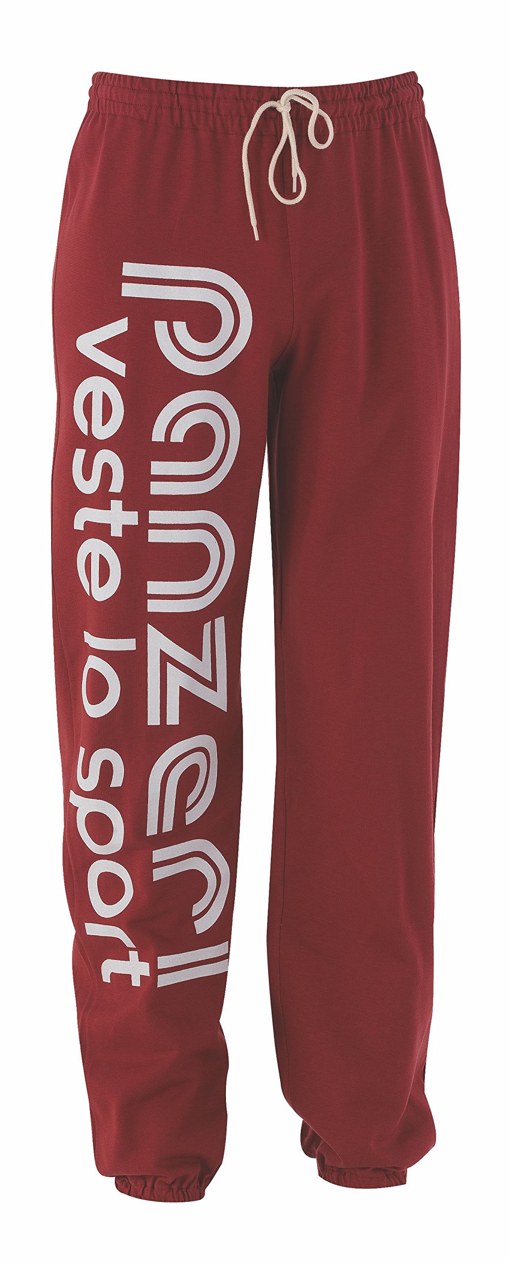 panzeri Pantalon Jogging Uni H - Rouge/Blanc