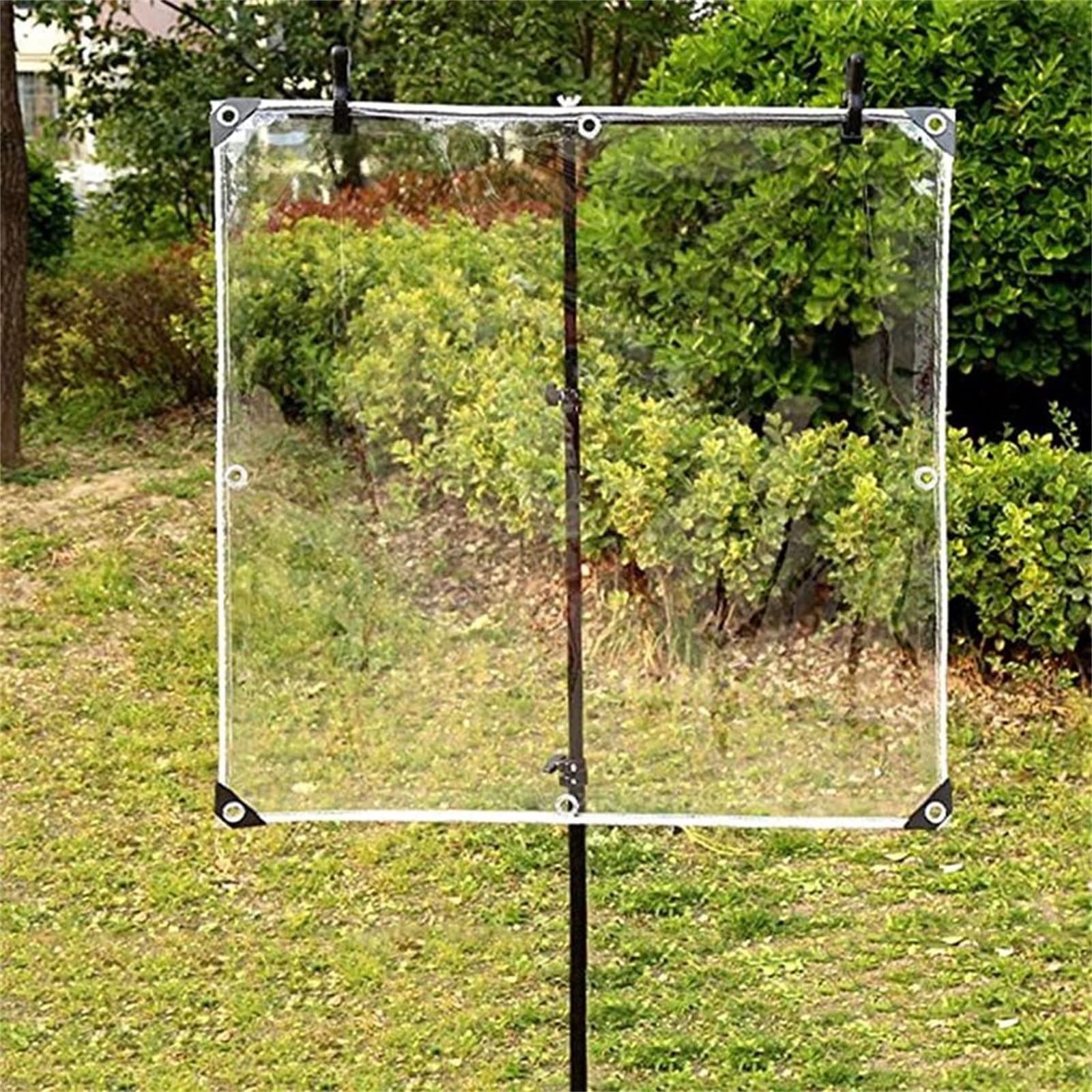 transparente markisen pvc Strapazierfähige, wasserfeste PVC-Plane, transparent, 0,35 mm, Markise, Vordach, Terrassengehege, Anti-Aging-Isolierung, weiche Glasplane, 365 g/m², 4 x 9,7 m Baumarkt Sättel EHX Soul Food still Größe:150