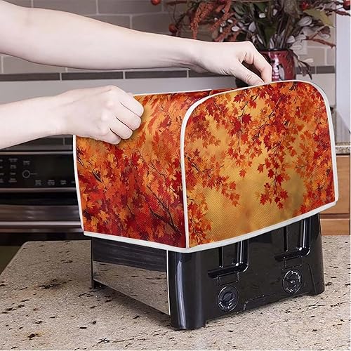 Miniatura 46 de Starry Night Toaster Covers 2 Slice Protectores de huellas dactilares a prueba de polvo y protección contra grasa para electrodomésticos Noche