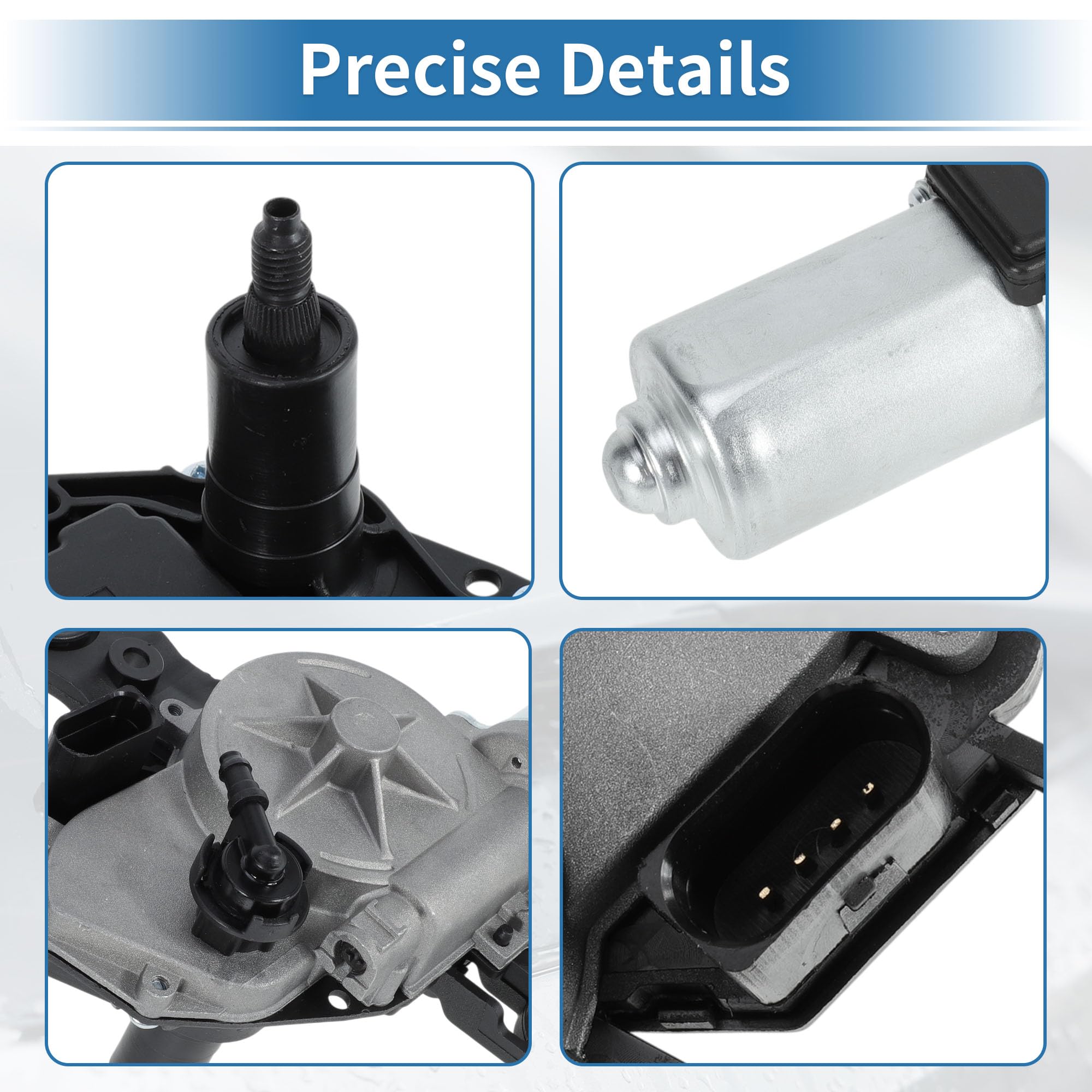 Motore tergicristallo posteriore No.8V0955711 per Audi A3 S3 Sportback Limousine Quattro 13-21 per Audi Q2 17-24 per Audi RS3 Sportback Limousine 16-21