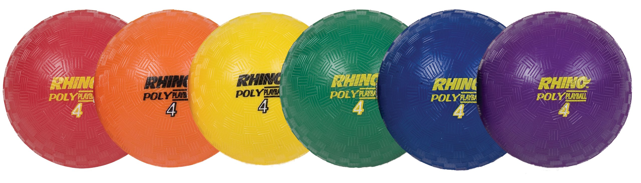 Champion Sports Rhino Poly Playground Ball Set (Multi, 8.5-Inch Diameter), Multi-coloured