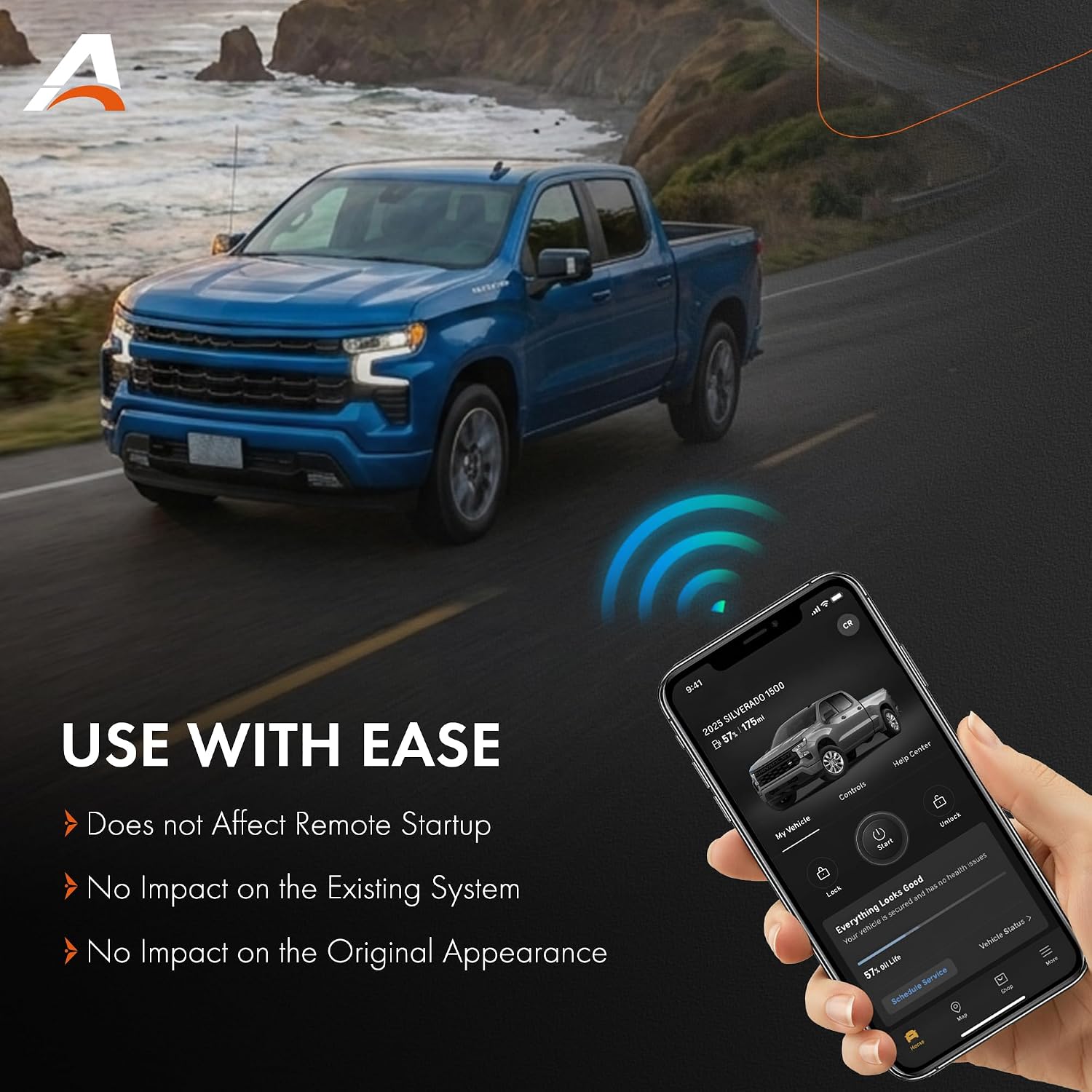 Auto Start Stop Eliminator Compatible with 2022 2023 2024 2025 2026 Chevy Silverado 1500 & GMC Sierra 1500 Accessories