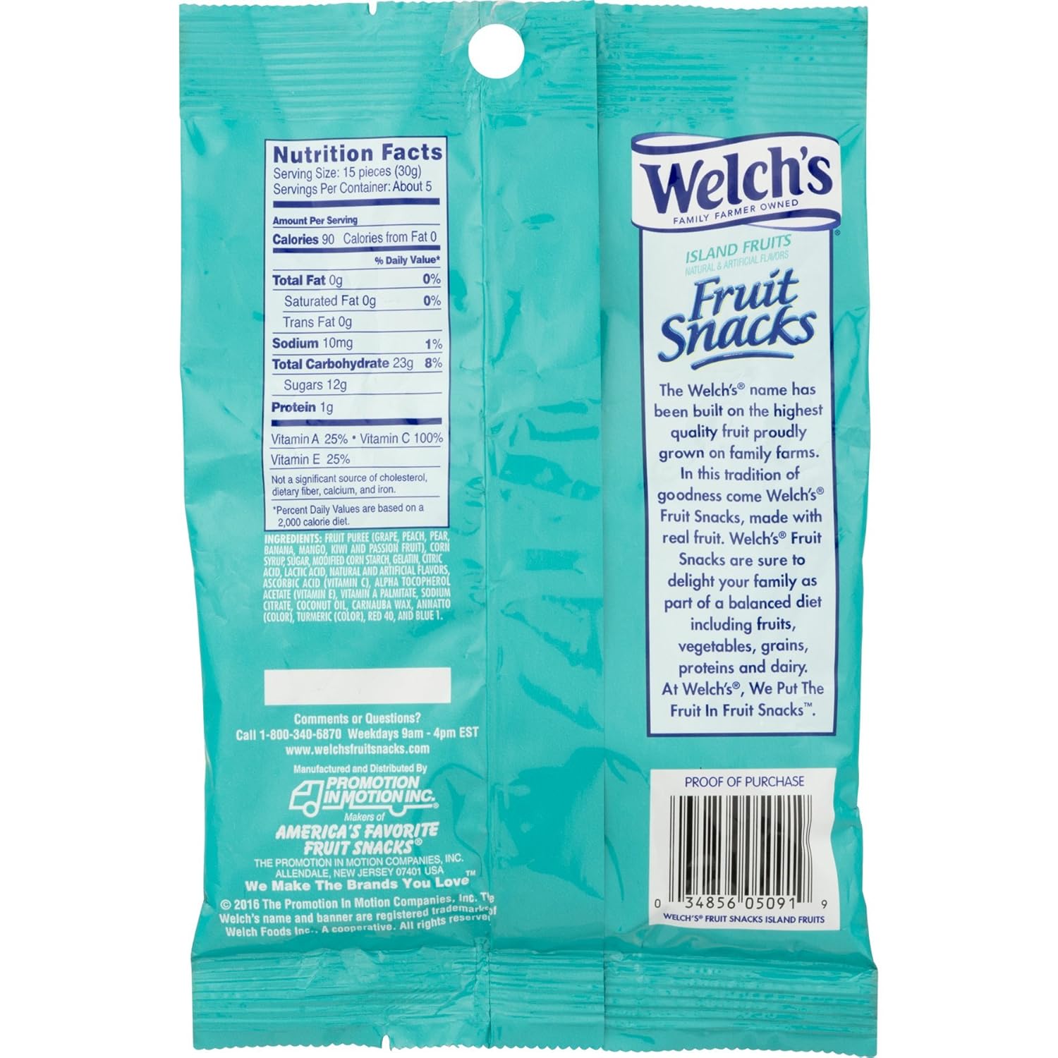 Buy WELCH'S Fruit Snacks, Island Fruits, 5 Ounce (Pack of 12 ...