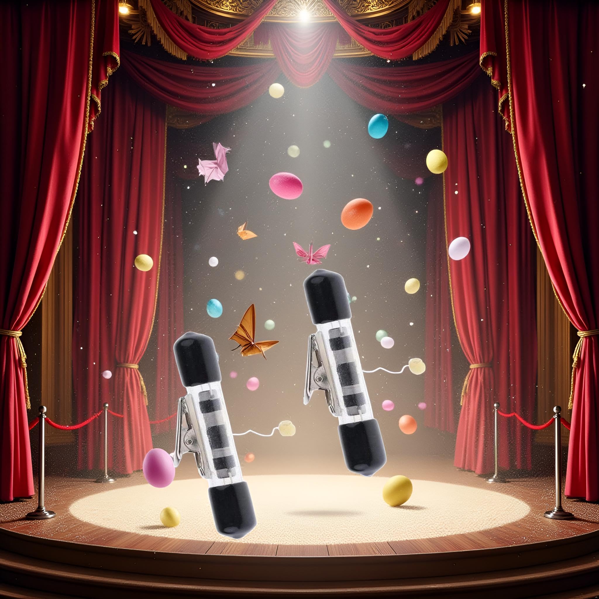 Hehglng 2 Pcs 120cm Levitation Floating Stage and Street Magic Props Kit with Retractor Reel - Invisible Thread Tricks for Magicians - Image 3