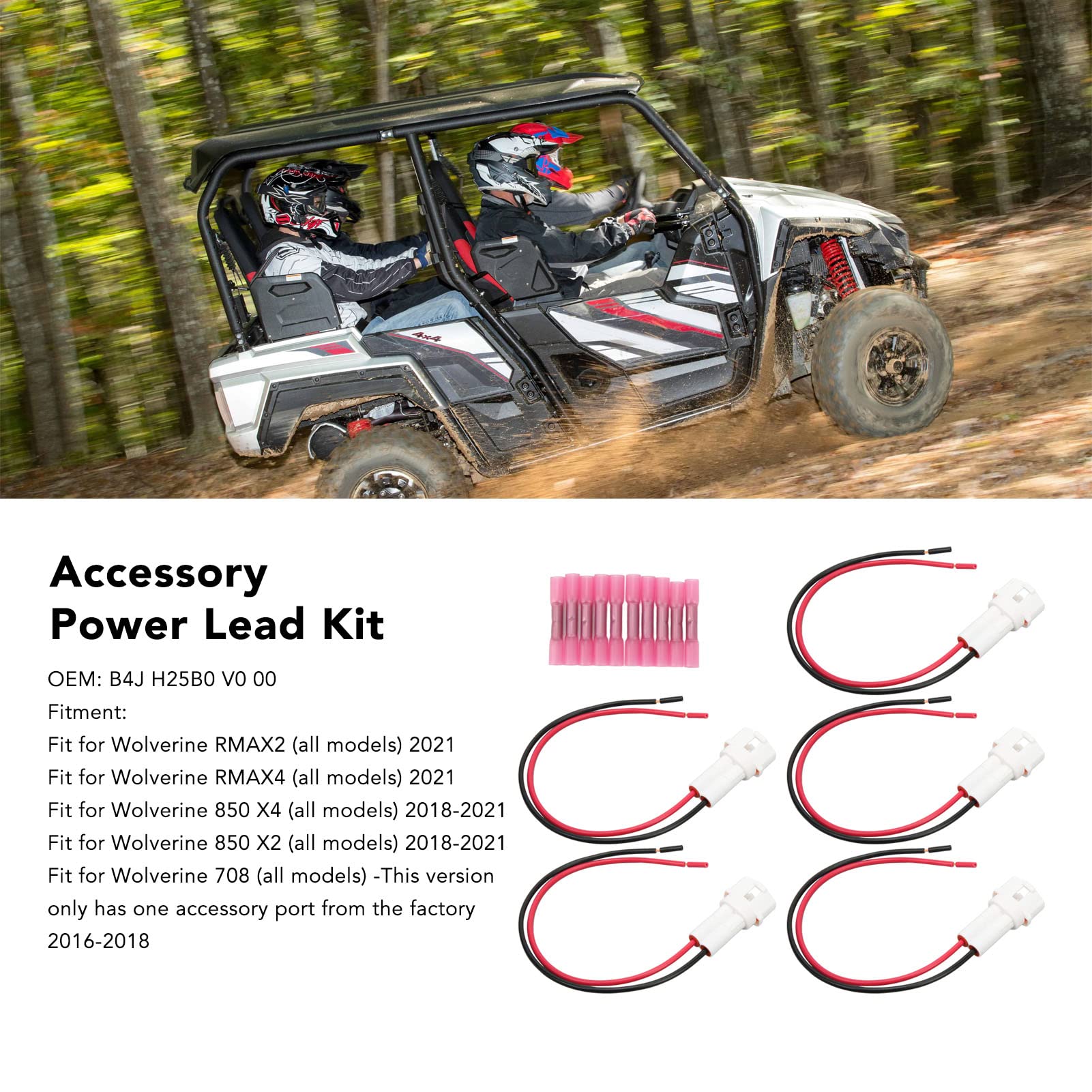 Pilipane 5pcs Accessory Power le ad Kit, reliables transmissions B4J H25B0 V0 00