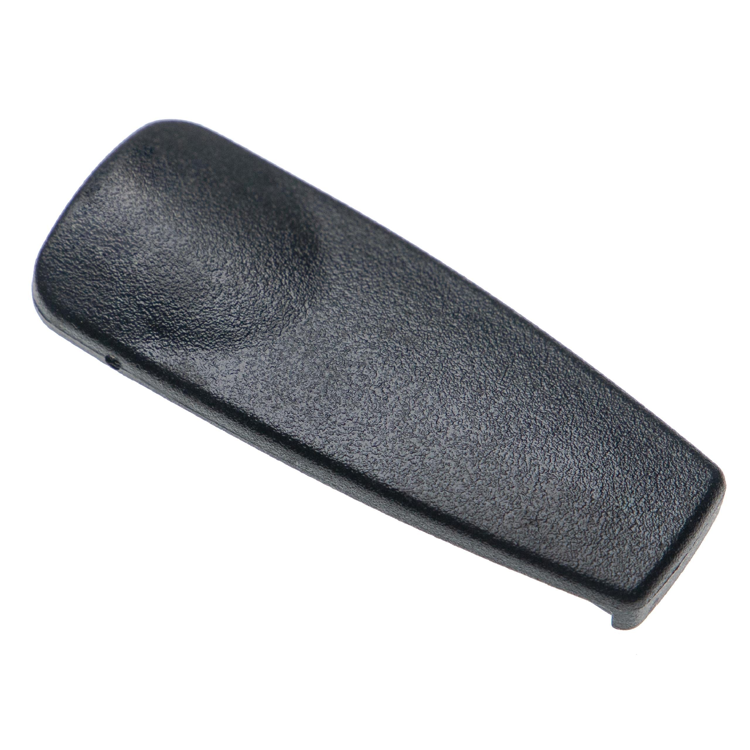 vhbw Belt Clip Replacement for Motorola HLN9714 for Radio Communication Device, Walkie Talkie - Plastic, Black