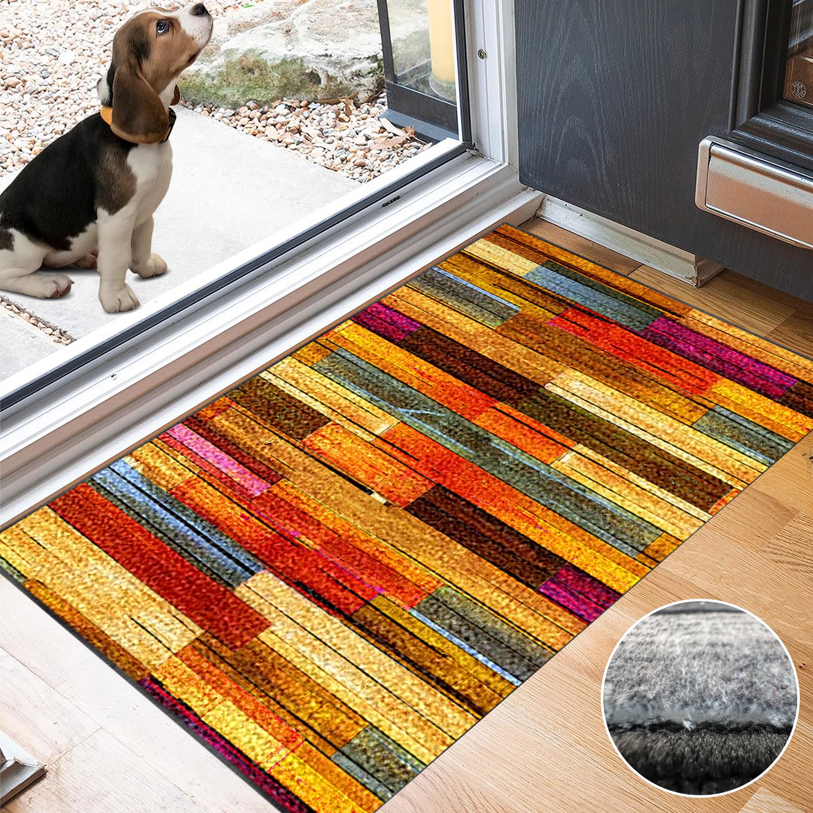Laegnfho Runner Rug for Hallway Non Slip Long Hallway Hall Runner - Image 4