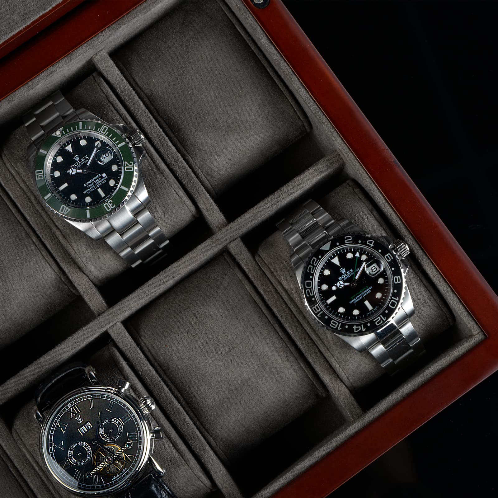 HEISSE & SÖHNE SEIT 1976® Uhrenbox Monteray 12 - Mahagony