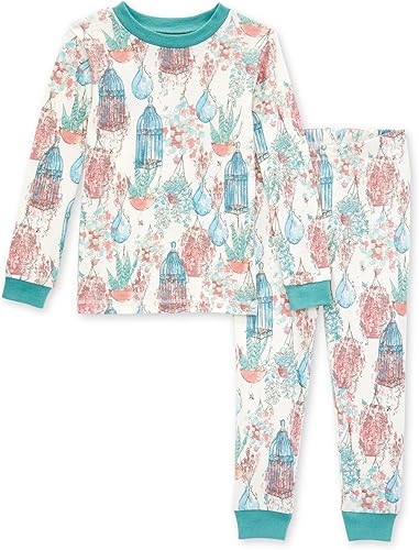 Burt's Bees Baby - Pijama para bebé niña, con camiseta y pantalón, conjunto de 2piezas, 100% algodón orgánico
