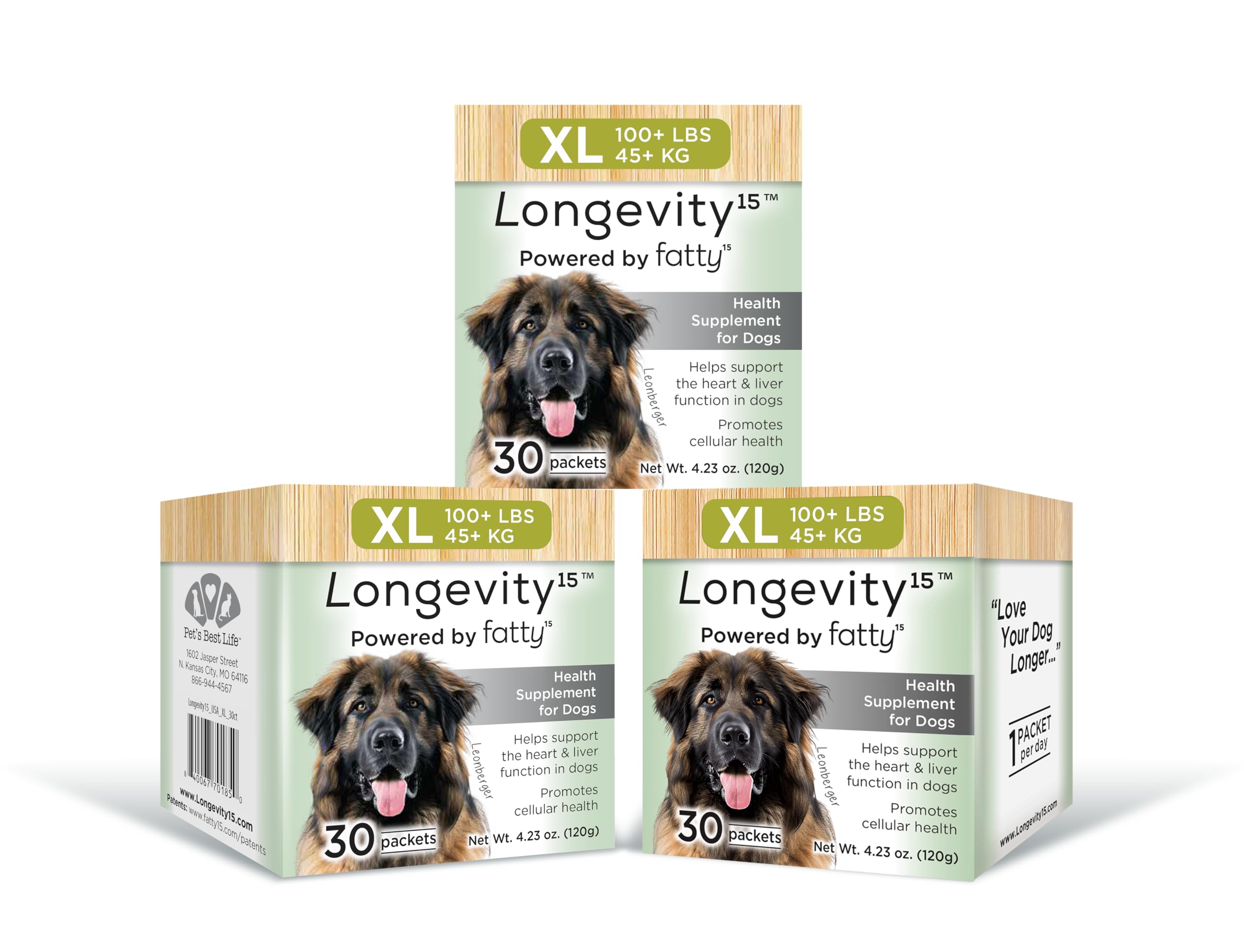 Yummy Combs Longevity15 C15 0 Fatty Acid Health Supplement for Dogs Healthy Pet Supplies for Extra Large Dogs