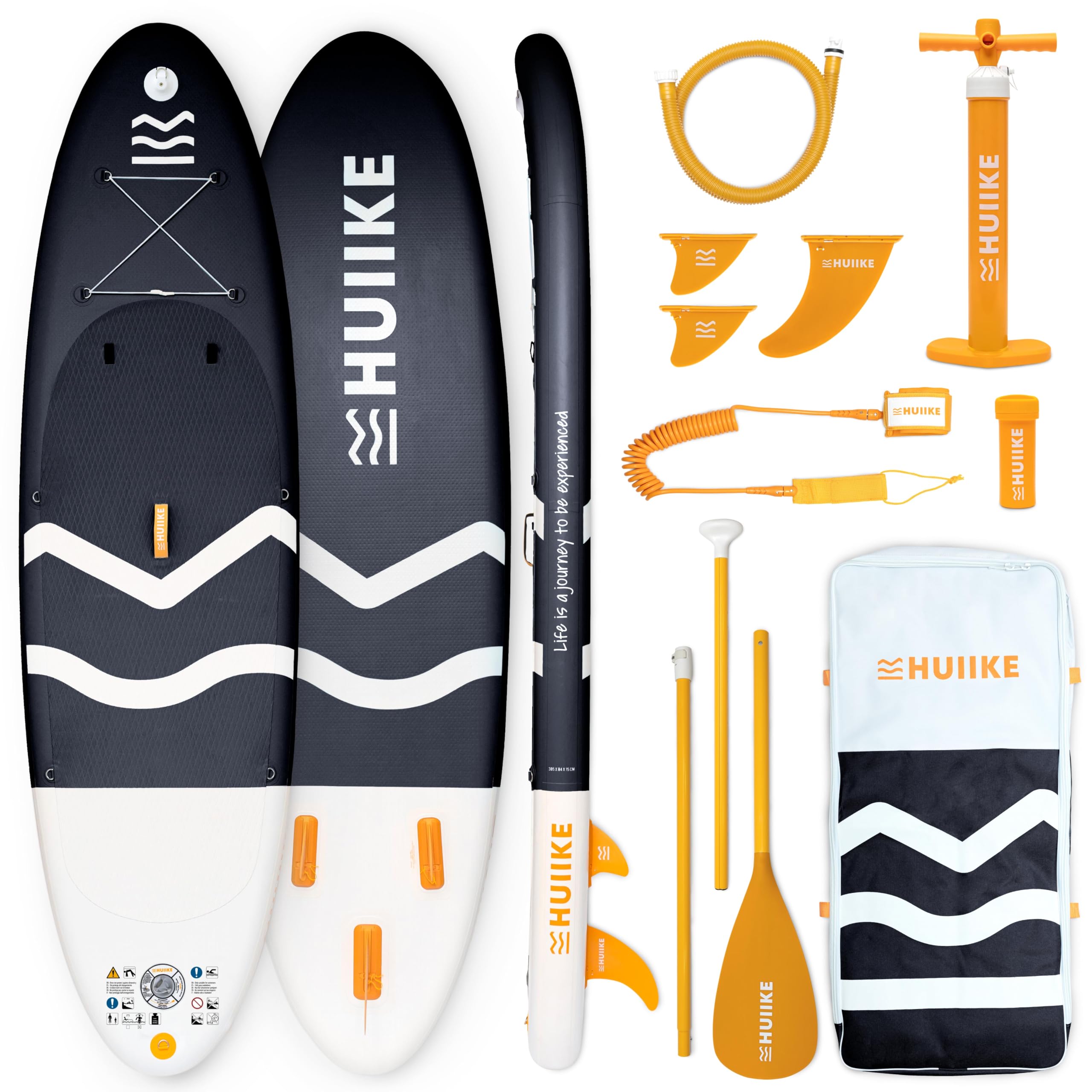 Tavola Sup Gonfiabile Adulti con Accessori Premium - HUIIKE | Stand Up Paddle Board Gonfiabile con Grande Stabilità | Tavola da Sup | Tavole Gonfiabili 2 Posti