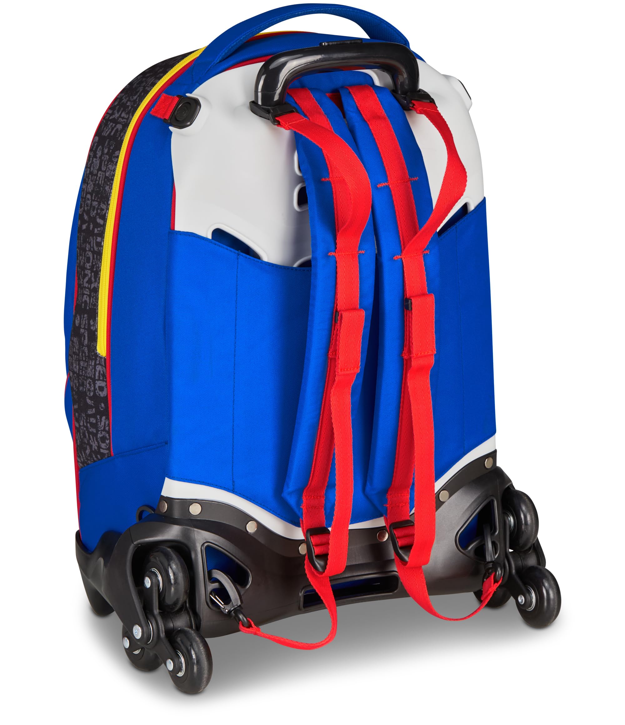 Seven Trolley Jack Scuola Sonic, Blu, 36 L, 3 Ruote, Doppio Scomparto, Crossover System, Doppio Utilizzo, Uso Zaino, Tasca portaborraccia, Scuola elementare e media, Bambini e ragazzi, Viaggi