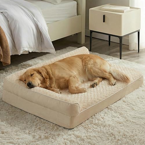 Miniatura 13 de BFPETHOME Camas ortopédicas para perros grandes - Cama de sofá impermeable para perros con funda extraíble y lavable, cama grande para mascotas con