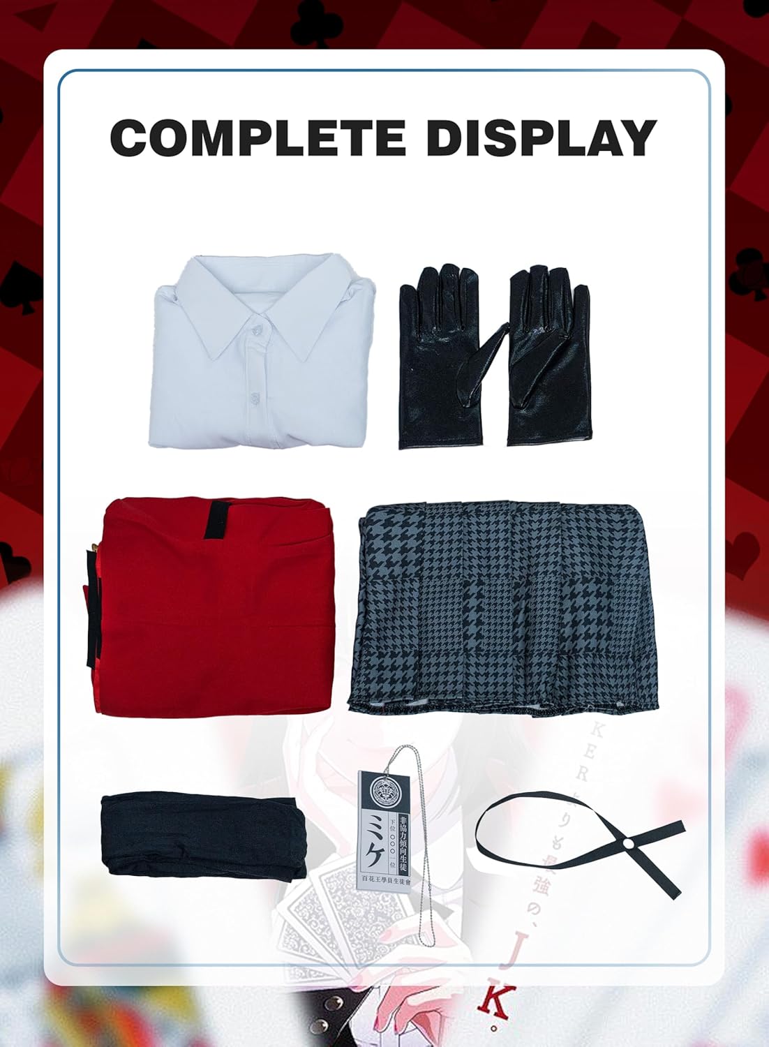 OSIAS Anime Kakegurui Jabami Yumeko School Uniform Cosplay Costume - Image 6