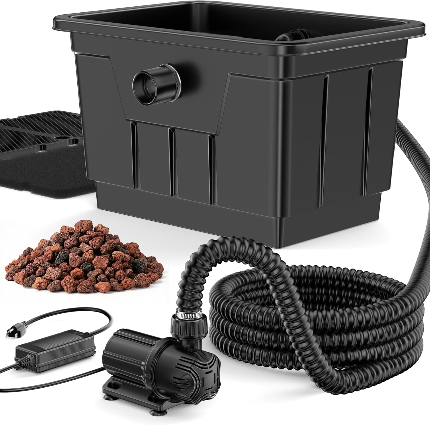 POPOSOAP Pond Filter Kit Review: Best Above-Ground 1200GPH Filter for Koi & Garden Ponds