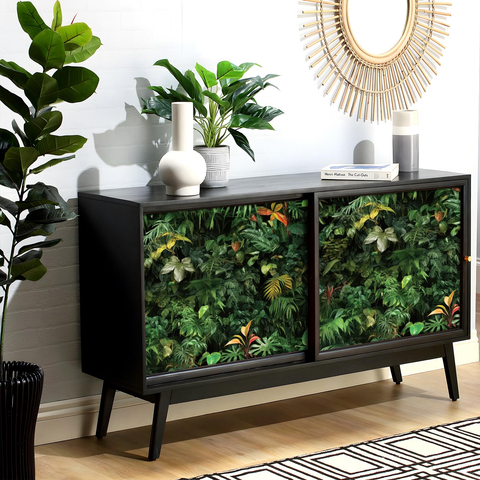 ReWallpaper Papier peint à décoller et à coller Motif forêt tropicale verte 44,5 cm x 3 m