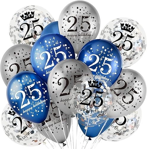 Miniatura 8 de 18Pcs Happy Birthday Balloons Decorations Navy Blue Silver 18th Birthday Balloons Decoration Happy 18th Birthday Confetti Latex Balloons Decorations