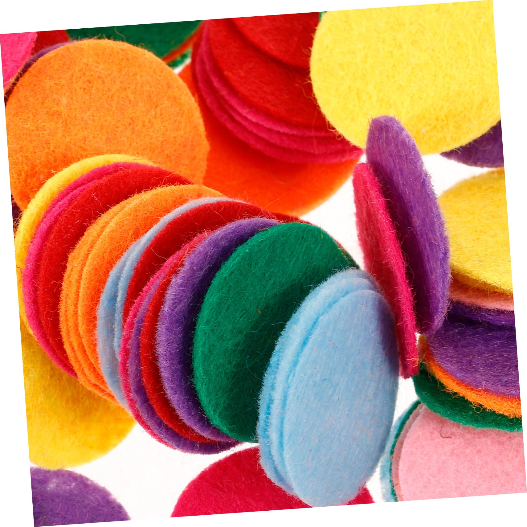 Gadpiparty Cercles En Feutre Non Tissé 2,5 Cm Pour Bricolage 100 Pièces Couleurs Mélangées Fournitures Diy Artisanat Projets Créatifs Décorations