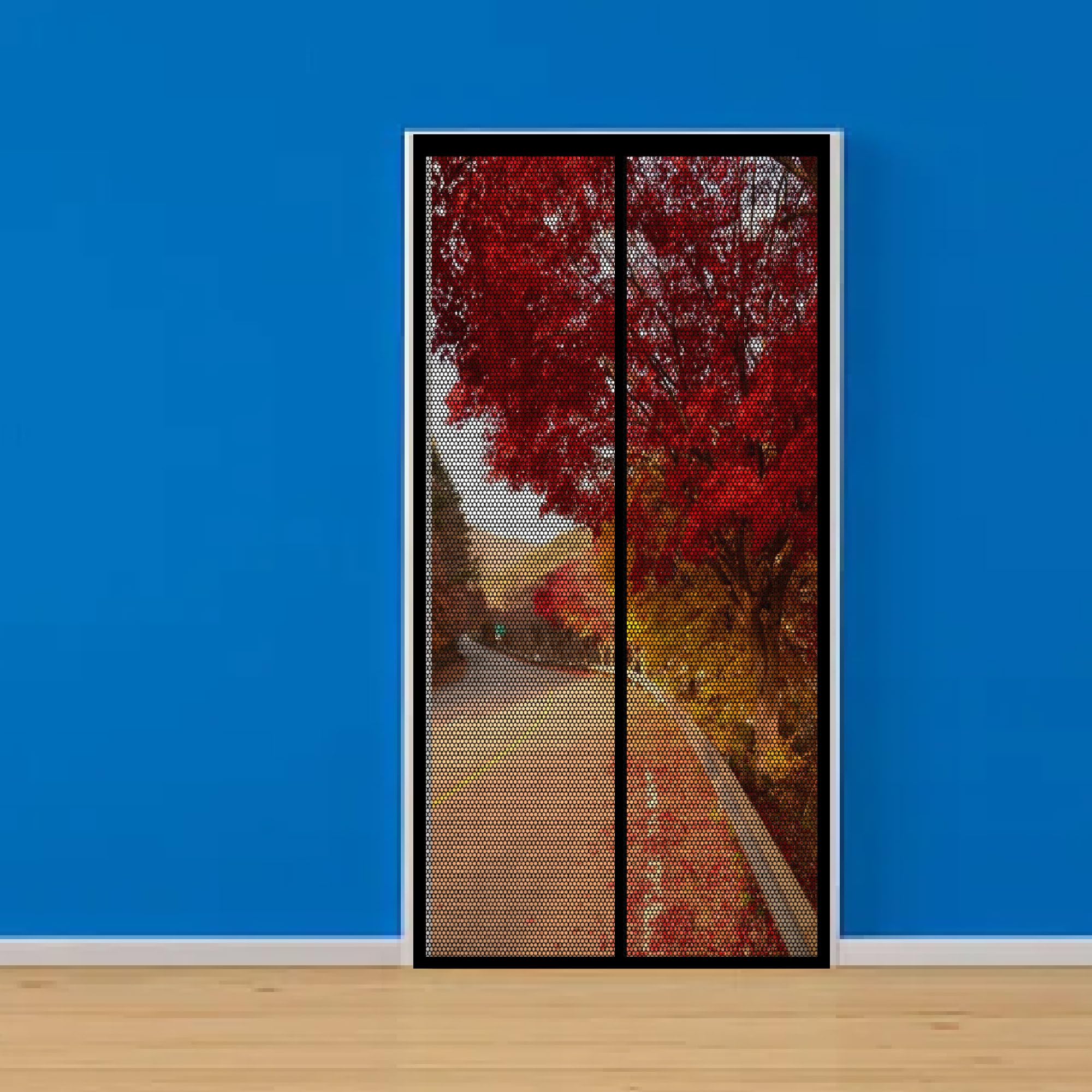 Moustiquaire porte 68 x 220 cm moustiquaire aimantée fibre de verre