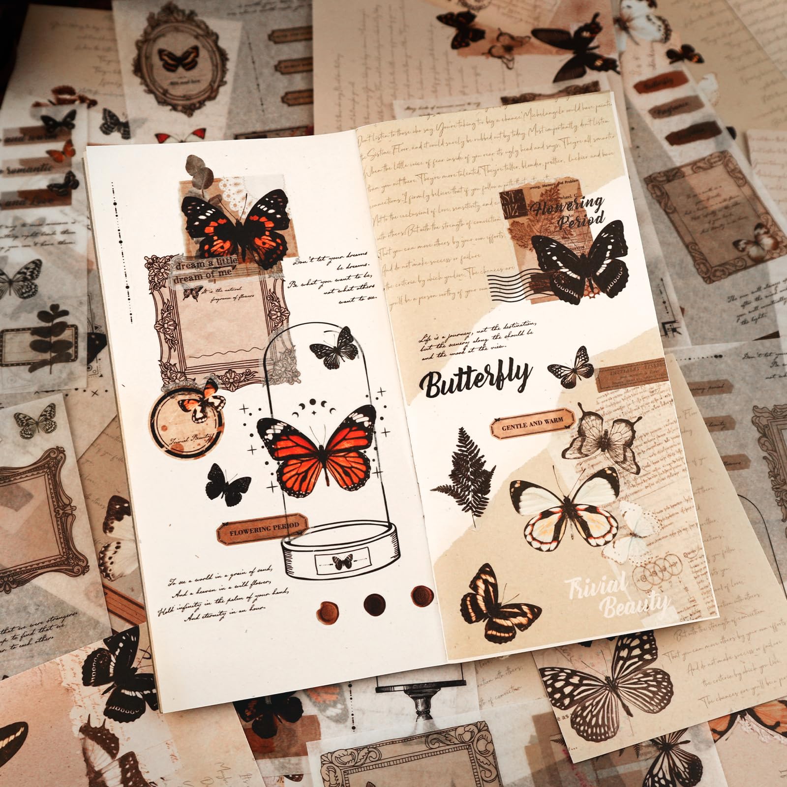 Stickers Bloemen en Vlinders 1 Vel online kopen