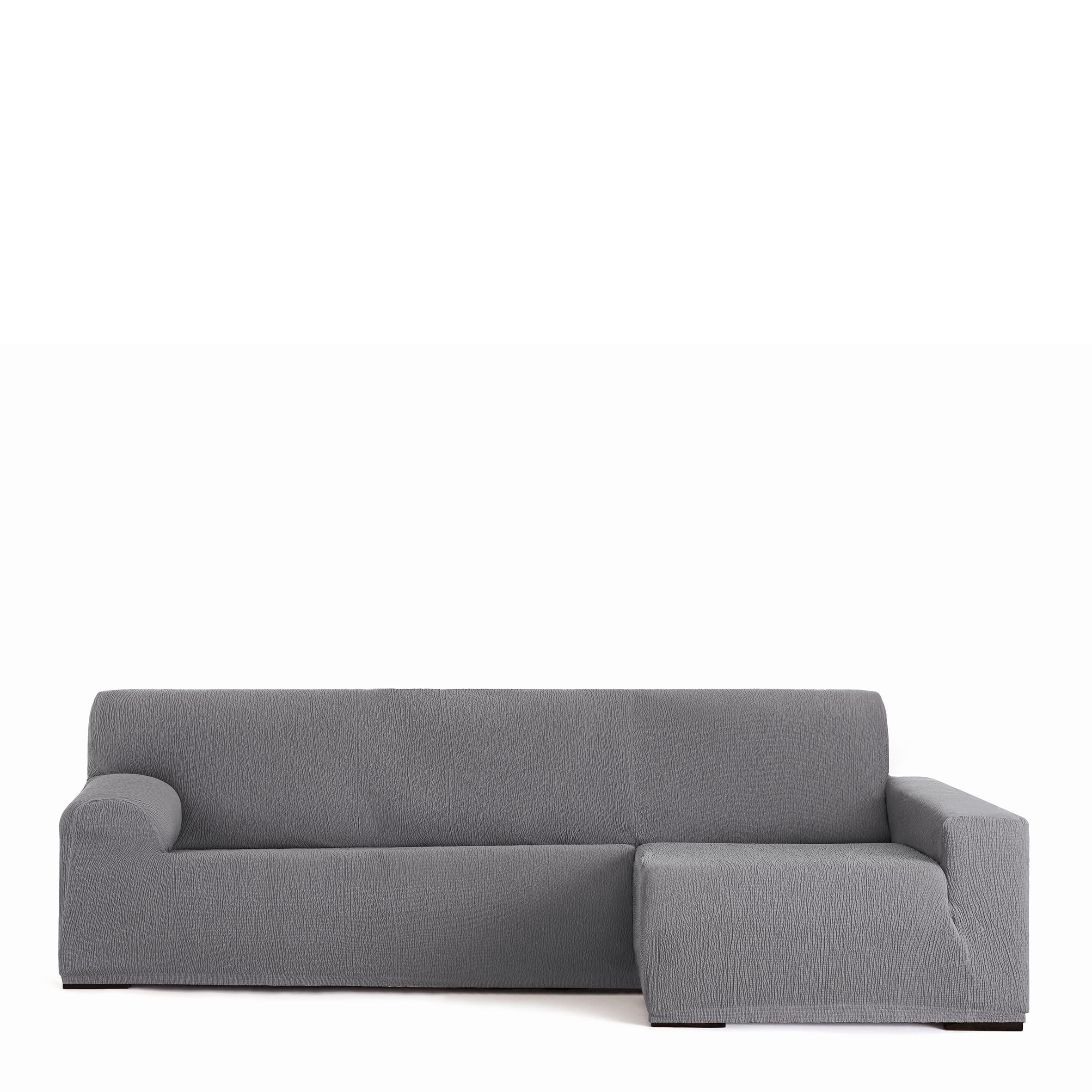 Housse canapé chaise longue droite Troya extensible