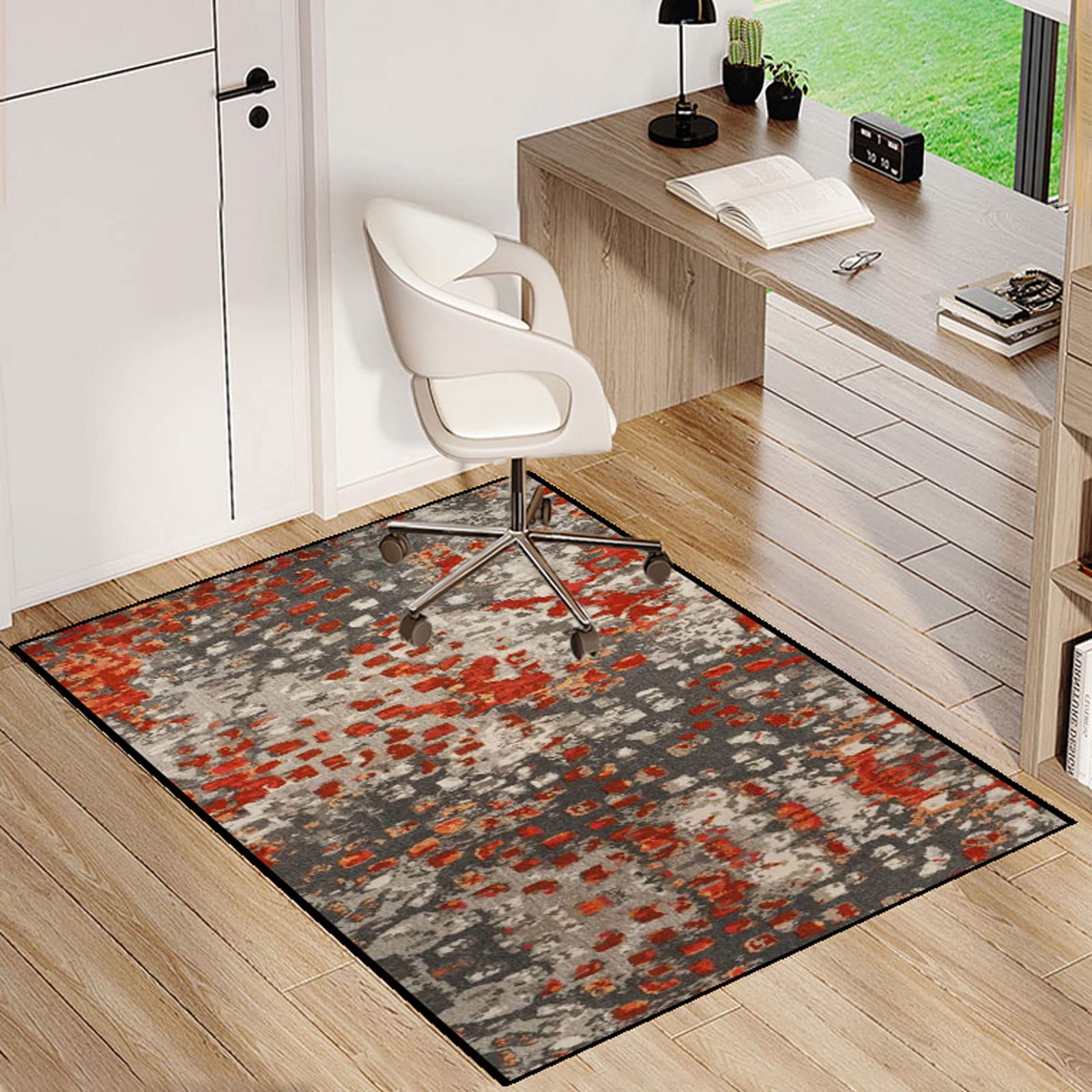 Single tree forest Chair Mat For Carpeted Floor For Office Chair Floor Mat Anti Slip Multi-Purpose Protector Chair Carpet For Home And Office