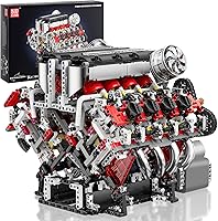 Mould King V8 Engine Building Kit 2718 Pieces - Working Motorized STEM Model for Adults 14+