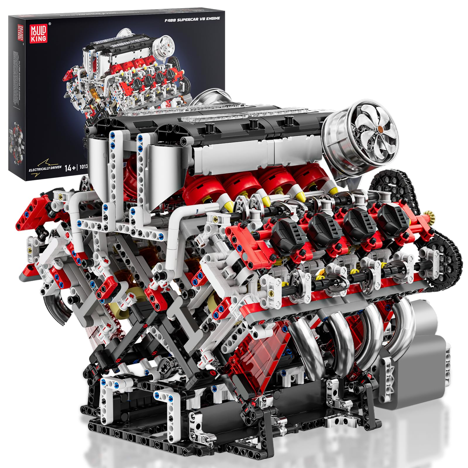 Amazon.co.jp: Mould King V8エンジン組み立てセット、2718ピース