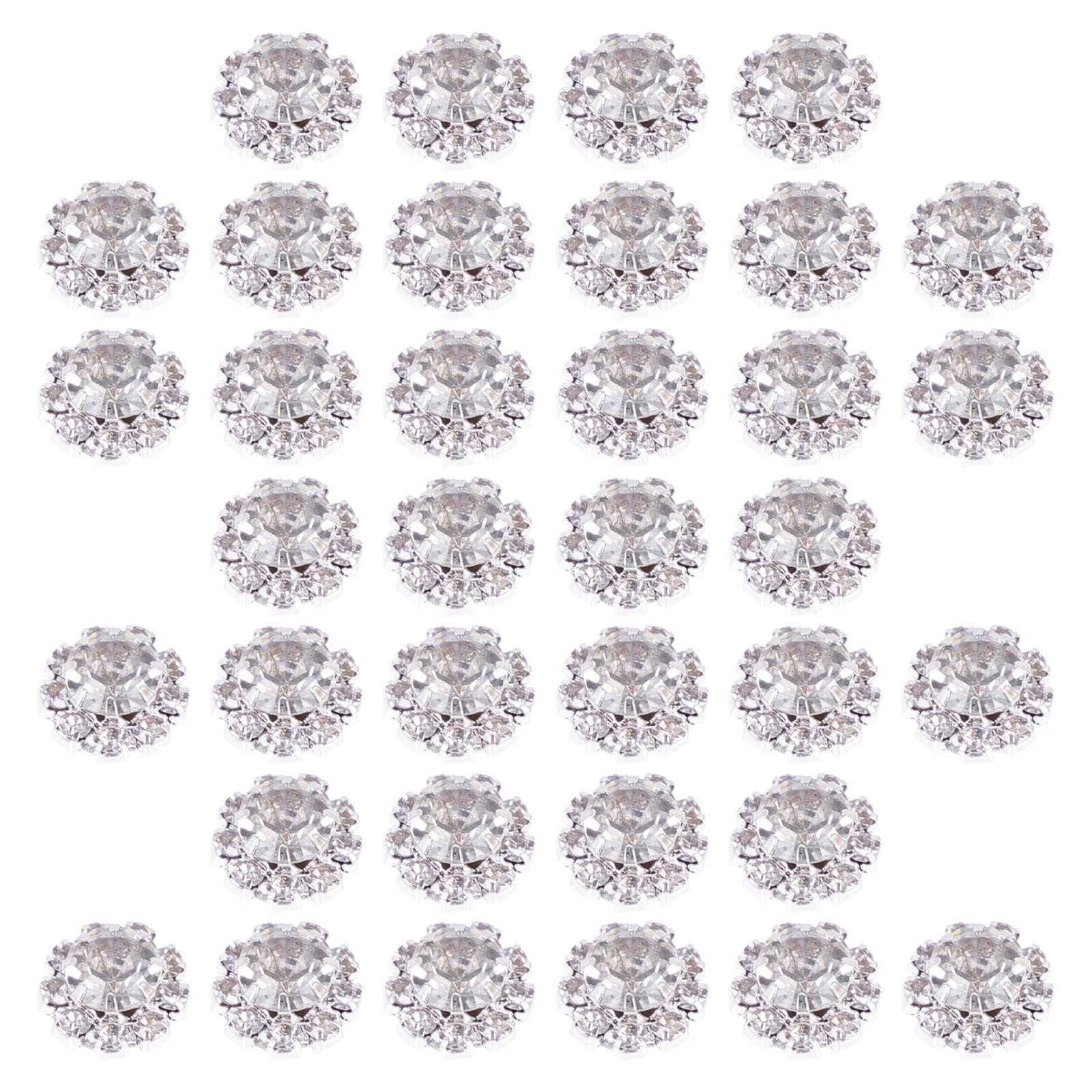 Boutons Alliage avec Strass pour Couture Haute Couture et Finitions de Robes Élégantes