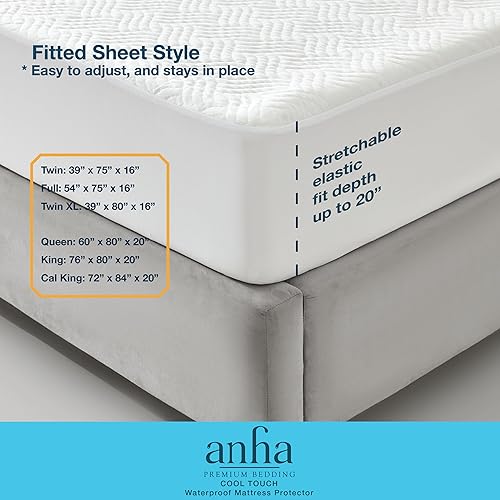 Miniatura 6 de Protector de colchón impermeable con refrigeración por aire 3D (Queen)