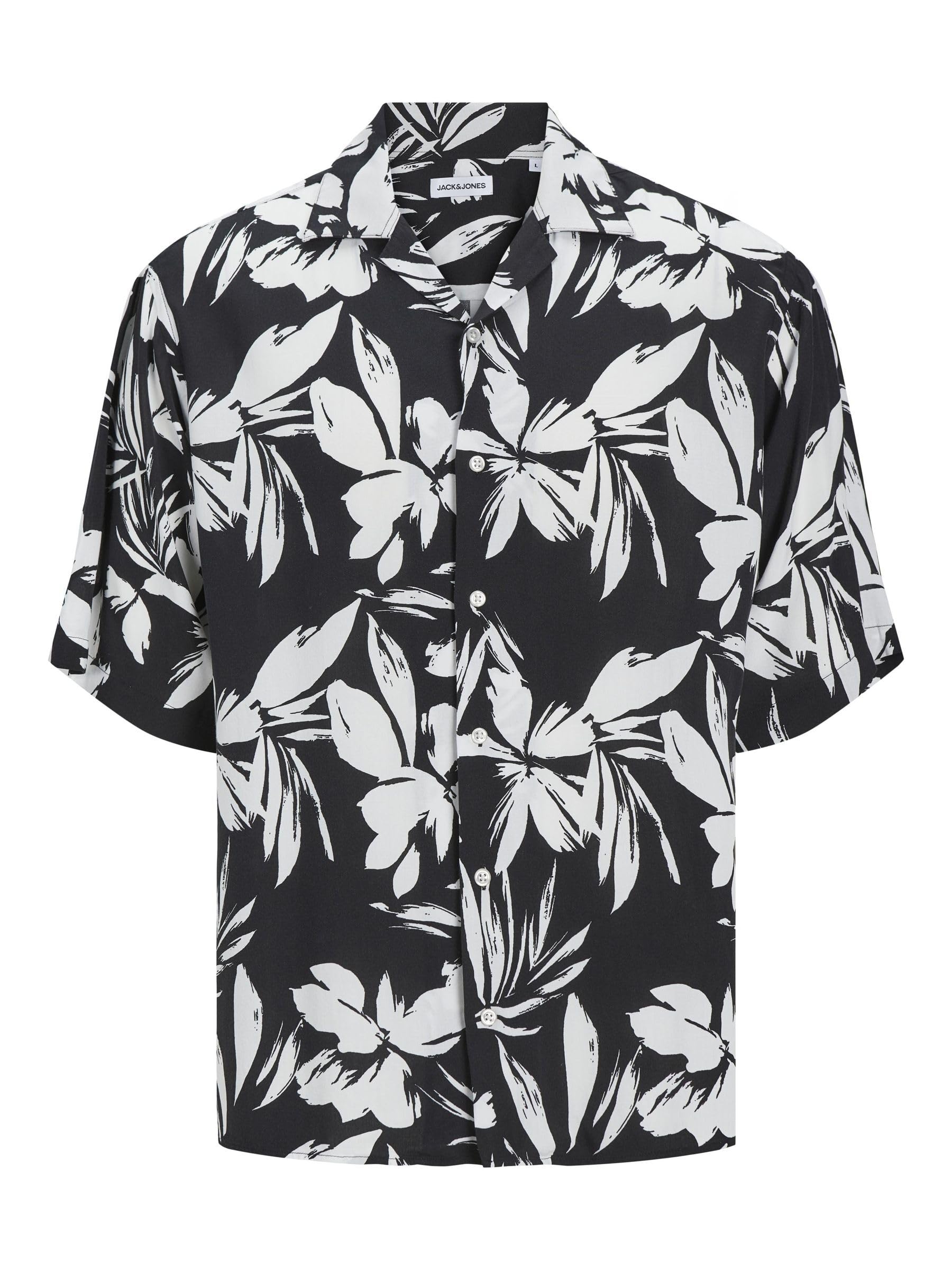 Jack & Jones Men's Black Relaxed Fit Shirt, Xs