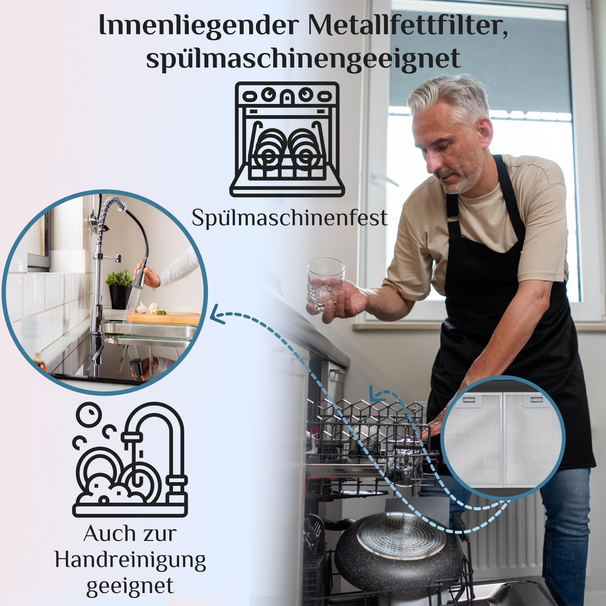 Kaiser 9423 Be Rétro Hotte aspirante murale 90 cm,Hotte murale, Luxe fabricant Kaiser, 3 vitesses .910m³/h,Eclairage LED, Hotte, Timer,Gagnants German Brand Award 2018,Hotte cheminée