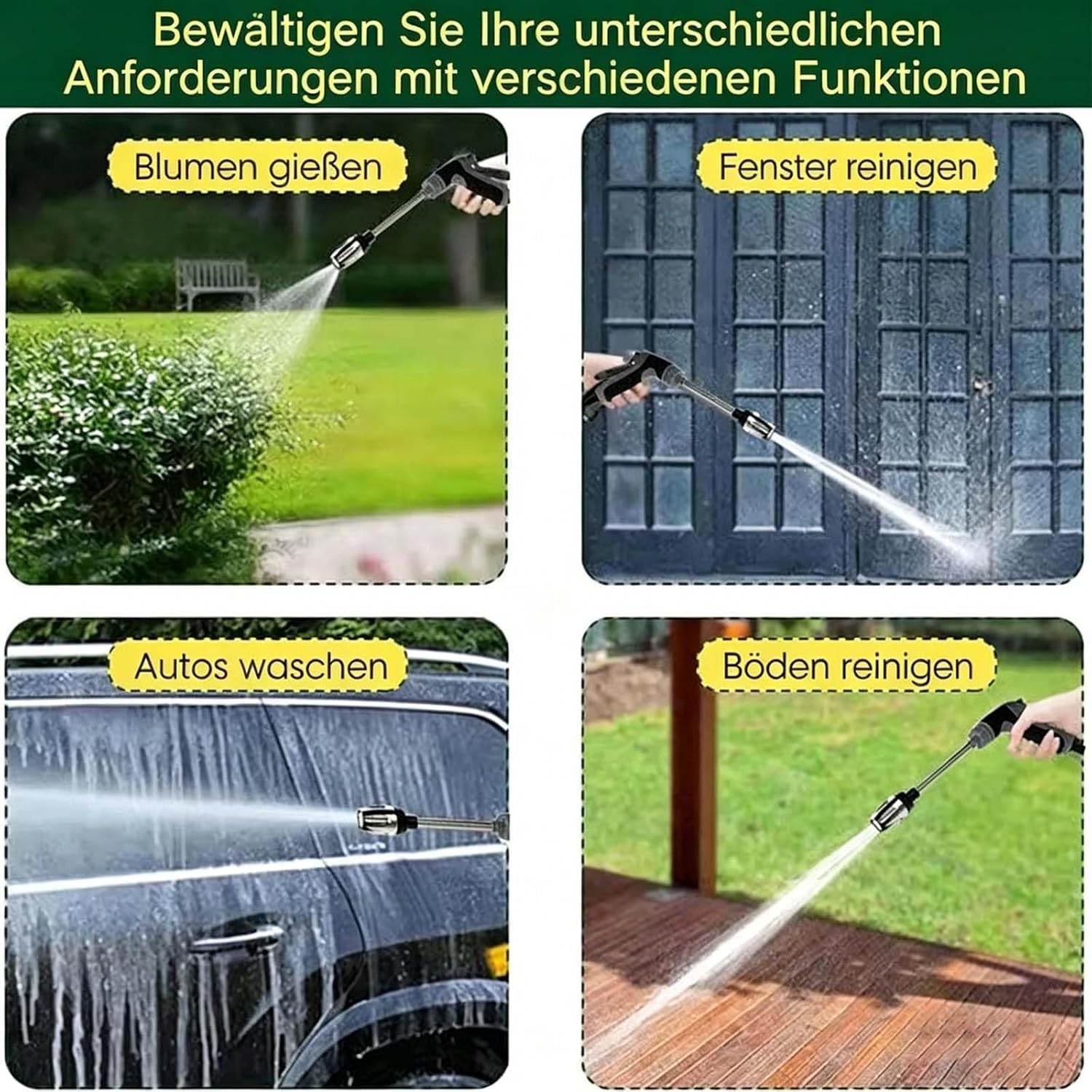 Jetterix Druckdüse, 2026 Jetterix Hochdruckdüse, Jetterix Sprühdüse Verwandeln Sie jeden Gartenschlauch in einen Hochdruckwasserstrahl (1 Stk)