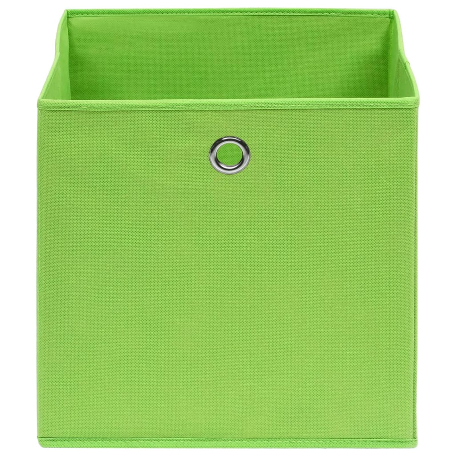 Aufbewahrungsboxen 10 Stk Spielzeugkiste, Aufbewahrungskiste, Kleideraufbewahrung, Kleideraufbewahrung & Organisation, Vliesstoff 28x28x28 cm Grün