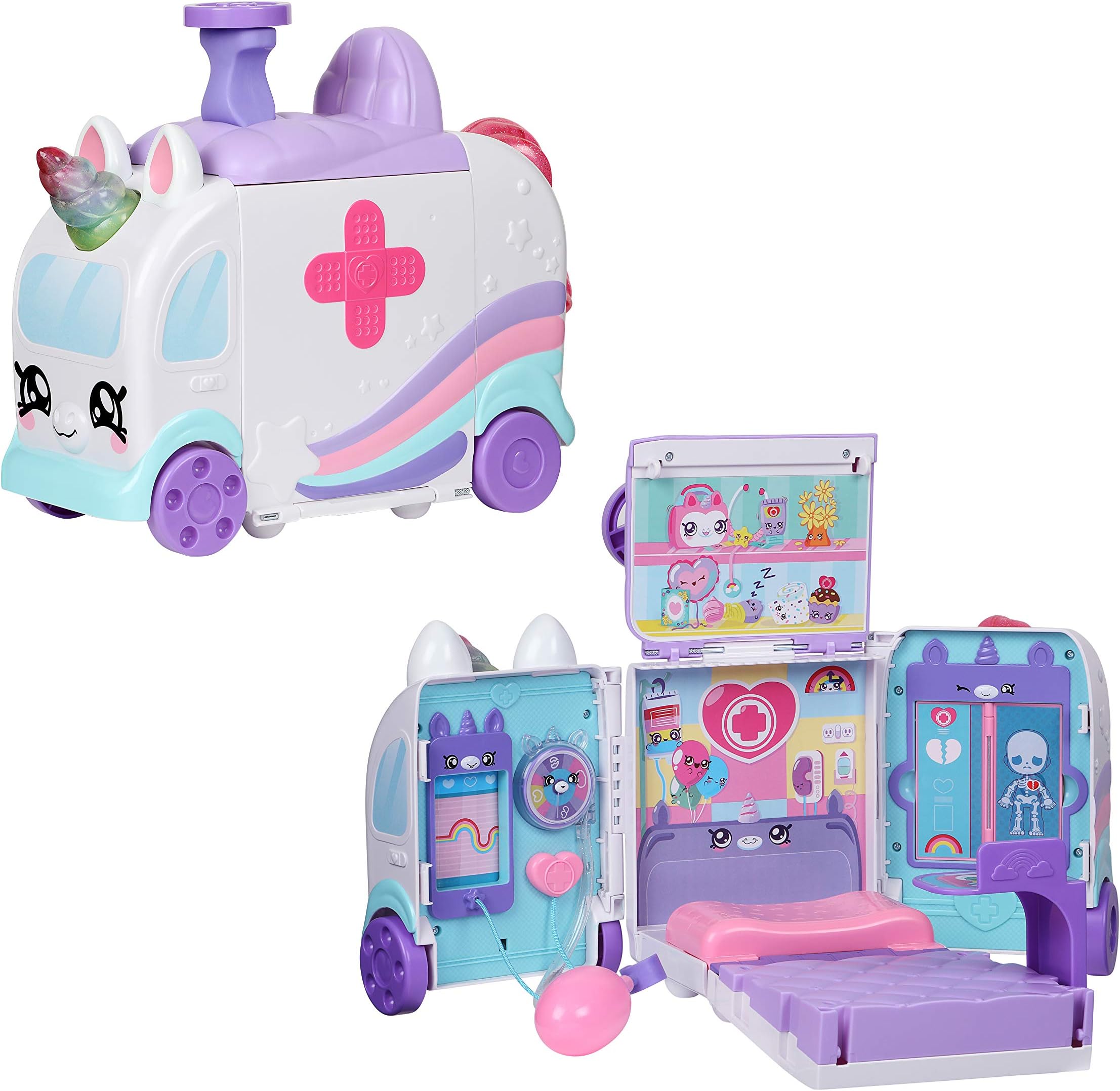 Kindi Kids Hospital Corner - Unicorn Ambulance - Playmat Included