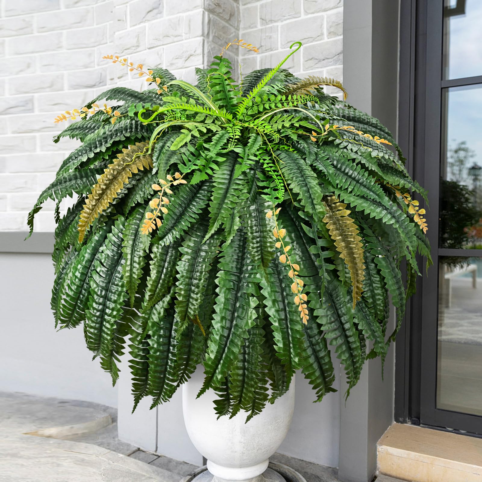 MARTINE MALL 133 Leaf Fake Fern