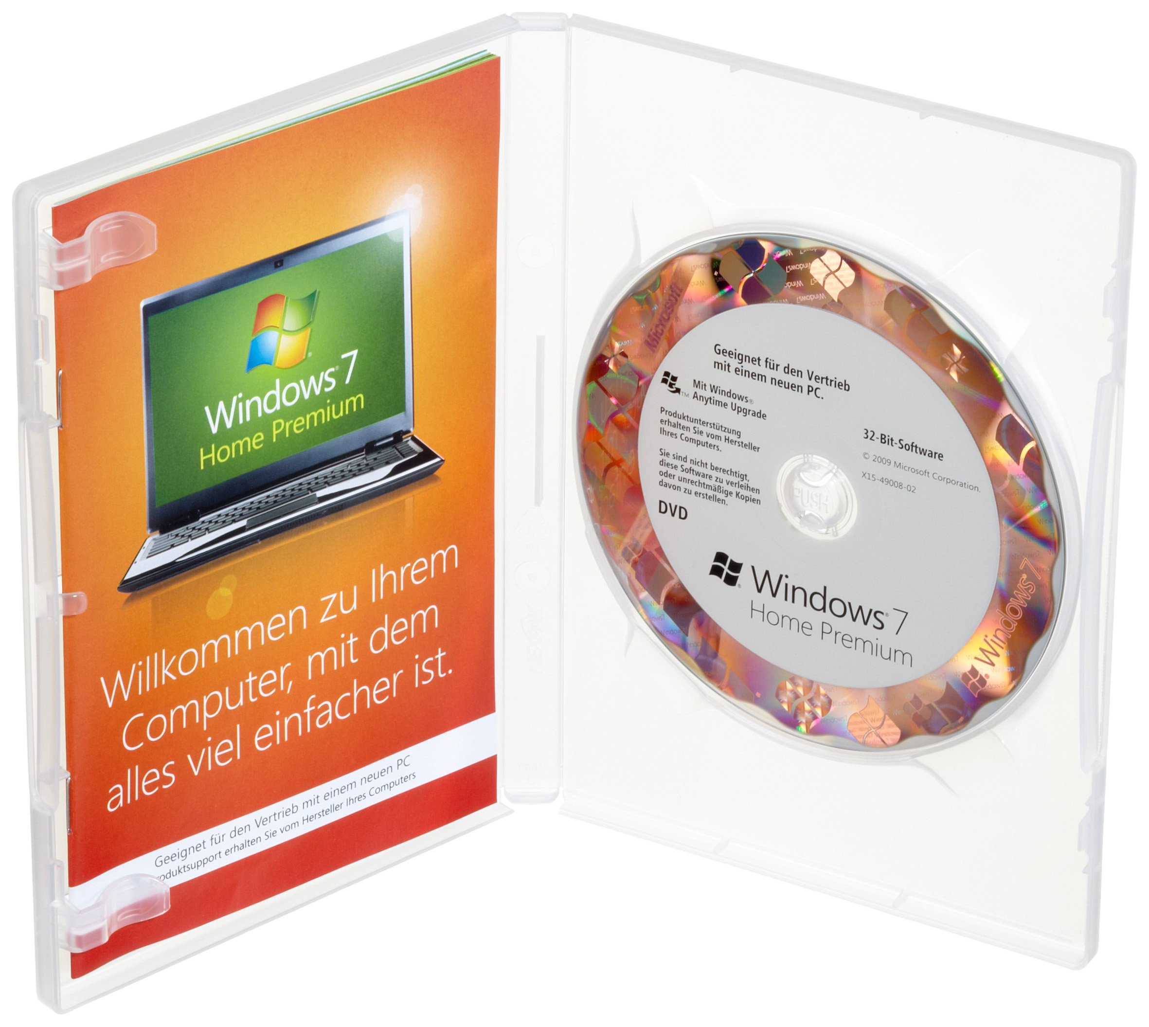 Windows 7 Home Premium 32 Bit OEM [Alte Version]